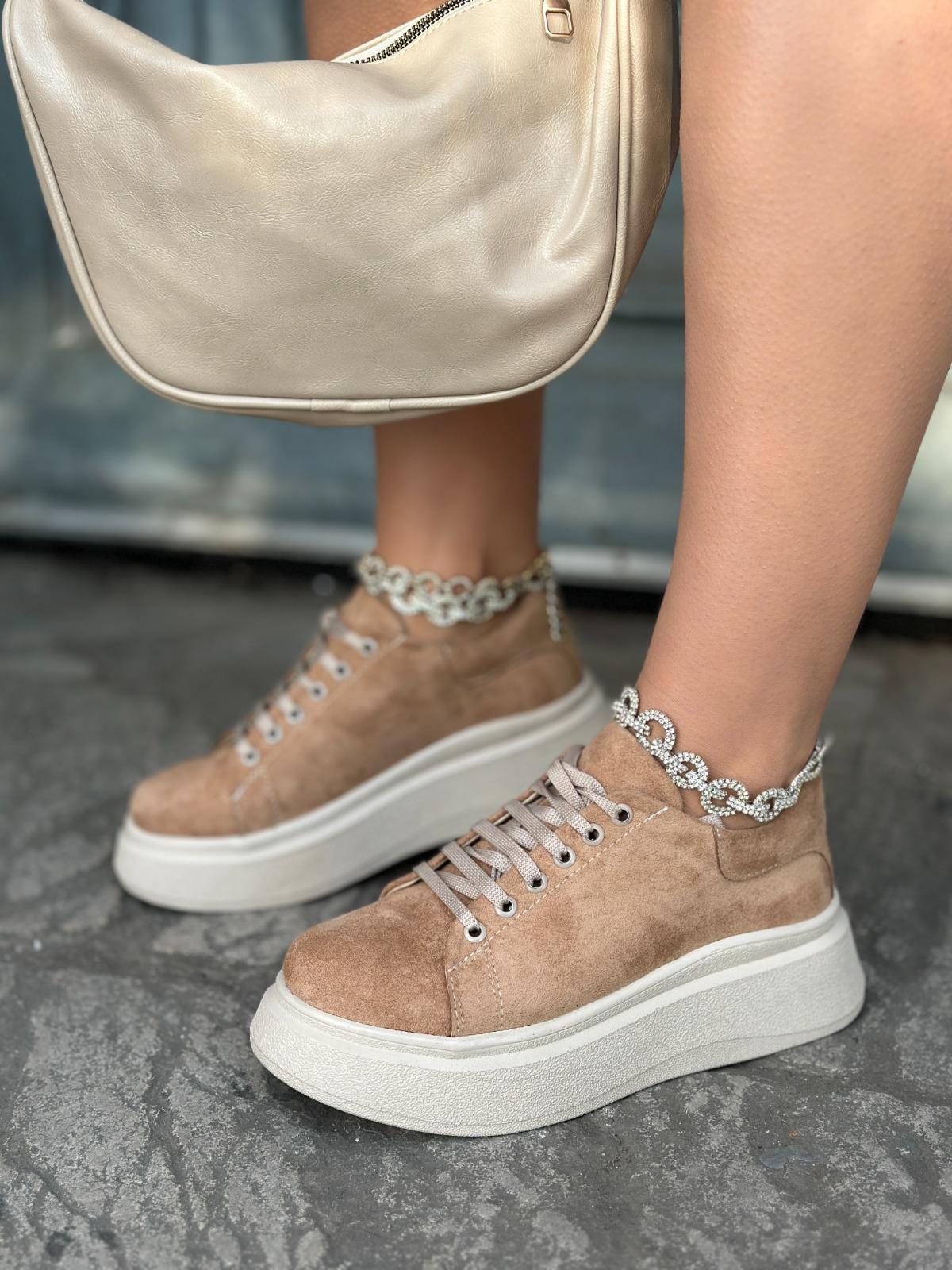 Suli Spor Ayakkabı Kahverengi - WOMAN SHOES