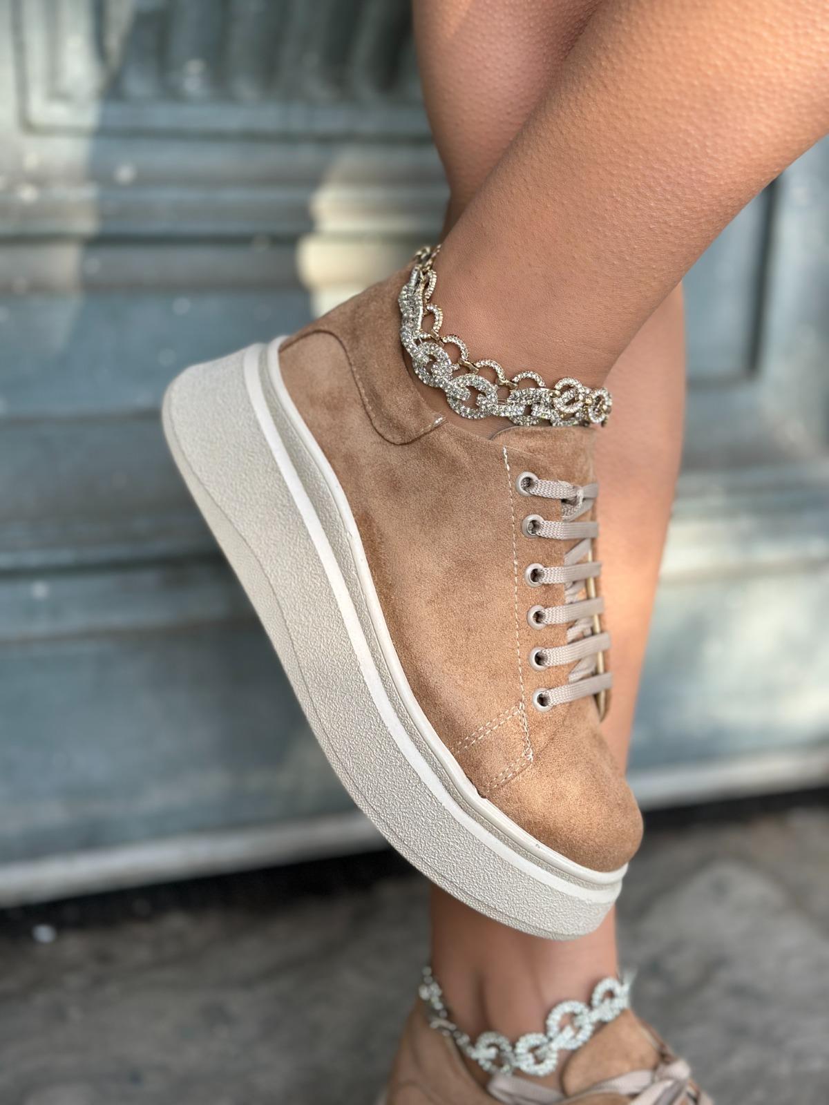 Suli Spor Ayakkabı Kahverengi - WOMAN SHOES