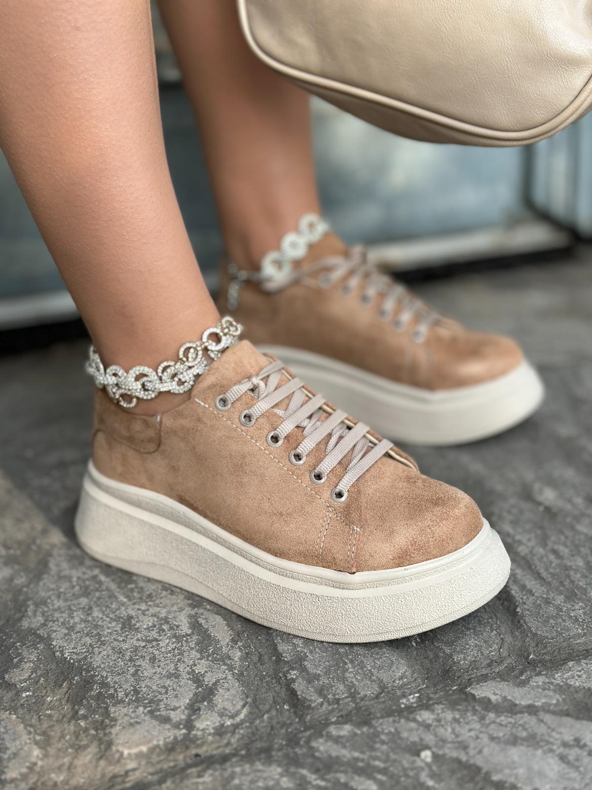 Suli Spor Ayakkabı Kahverengi - WOMAN SHOES