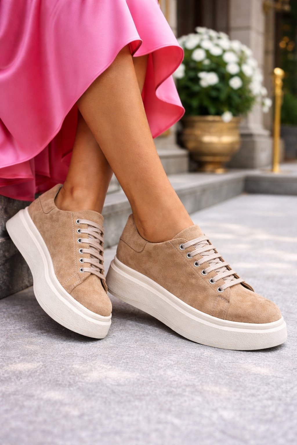 Suli Spor Ayakkabı Kahverengi - Spor Ayakkabı