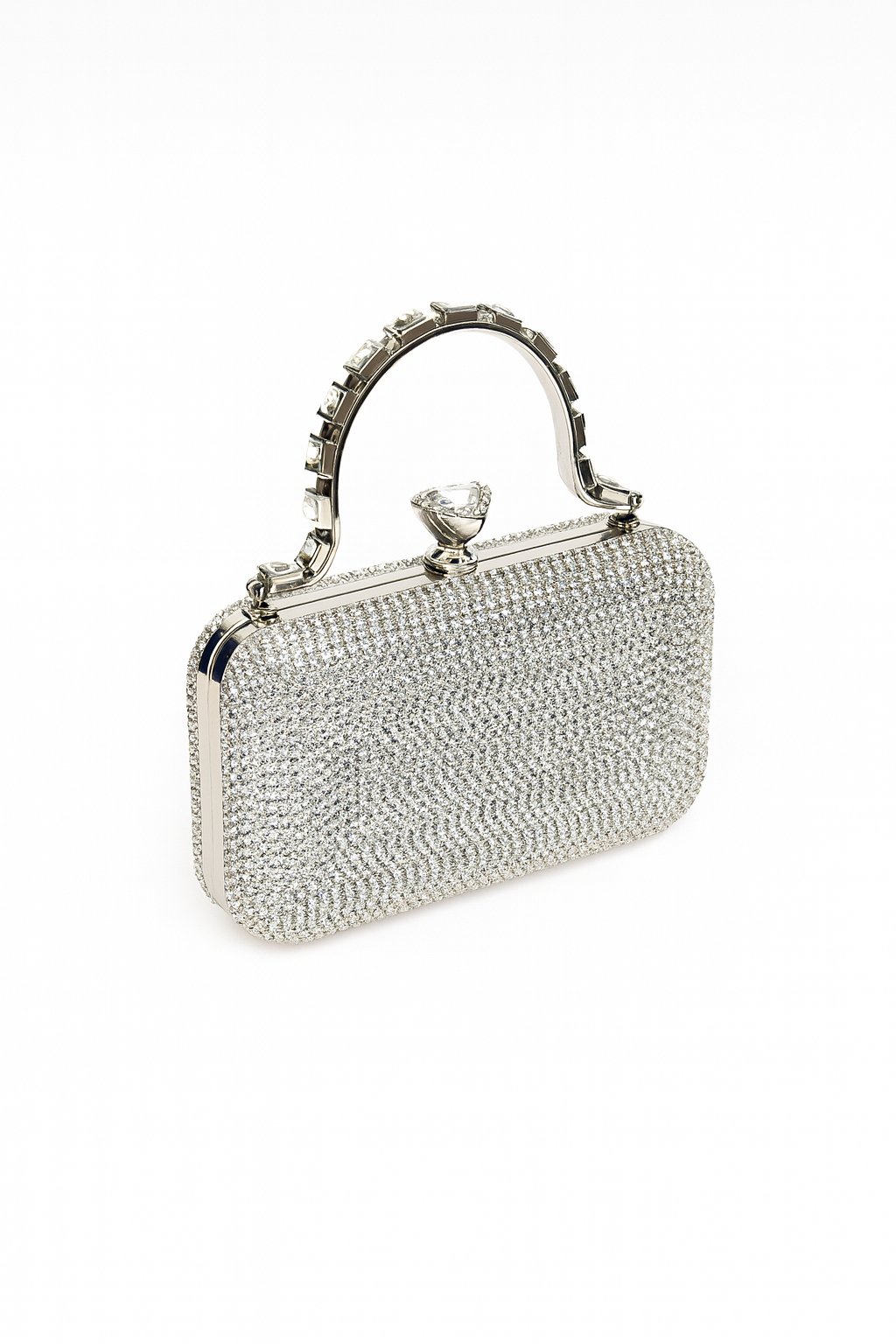 Suna Kristal Çanta Gümüş - 