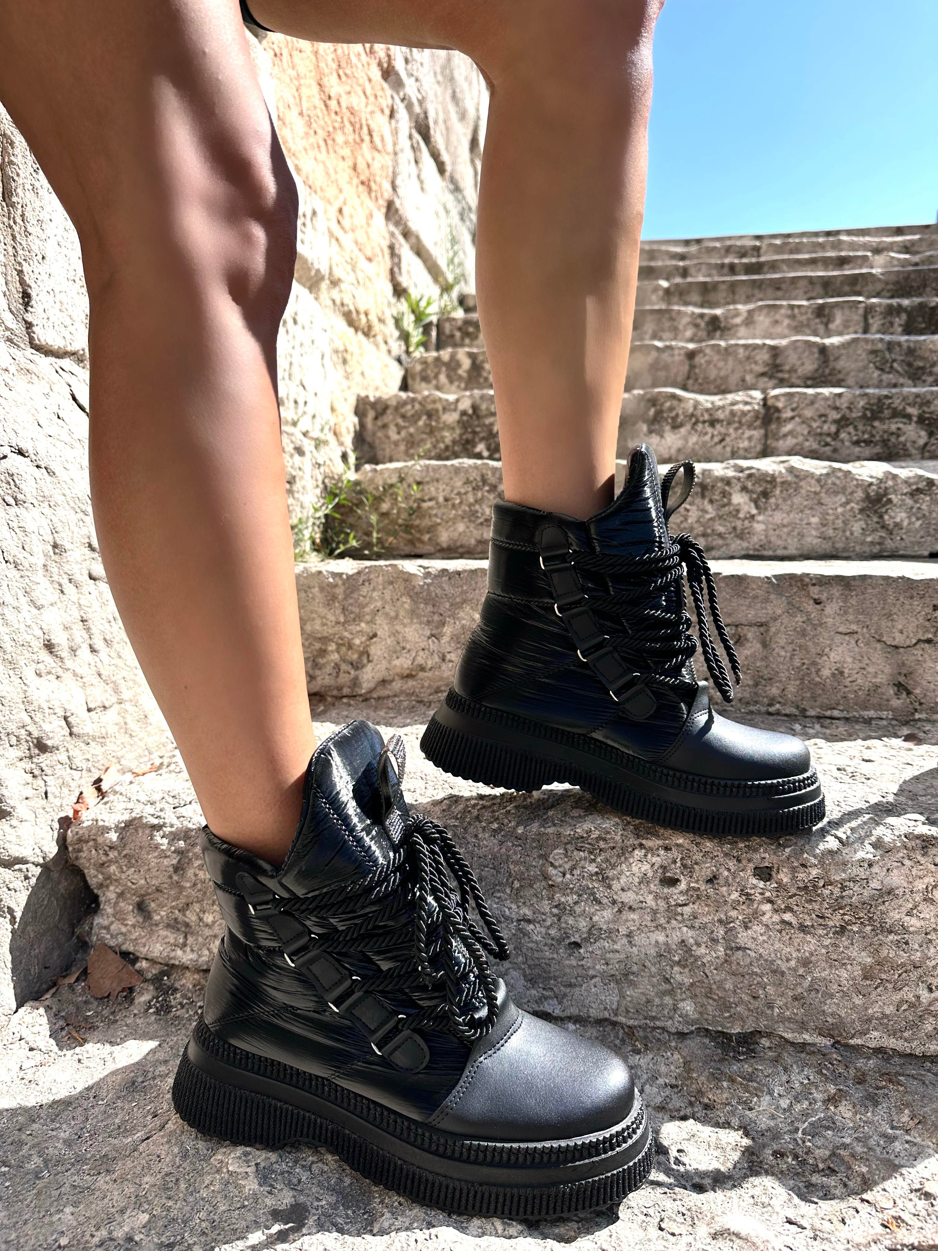 Susan Bot Siyah - WOMAN SHOES