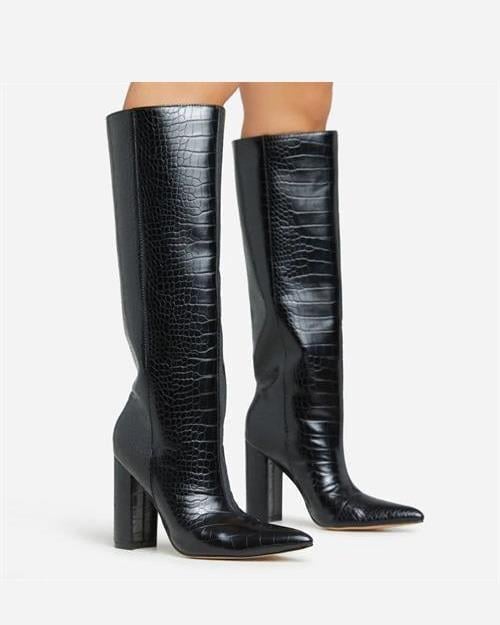 Talia Çizme Siyah - Topuklu Çizme