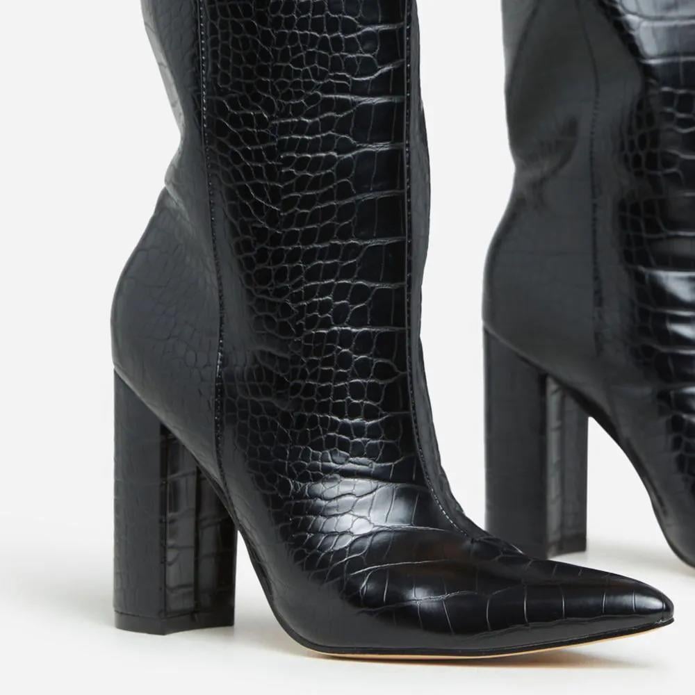 Talia Çizme Siyah - Topuklu Çizme