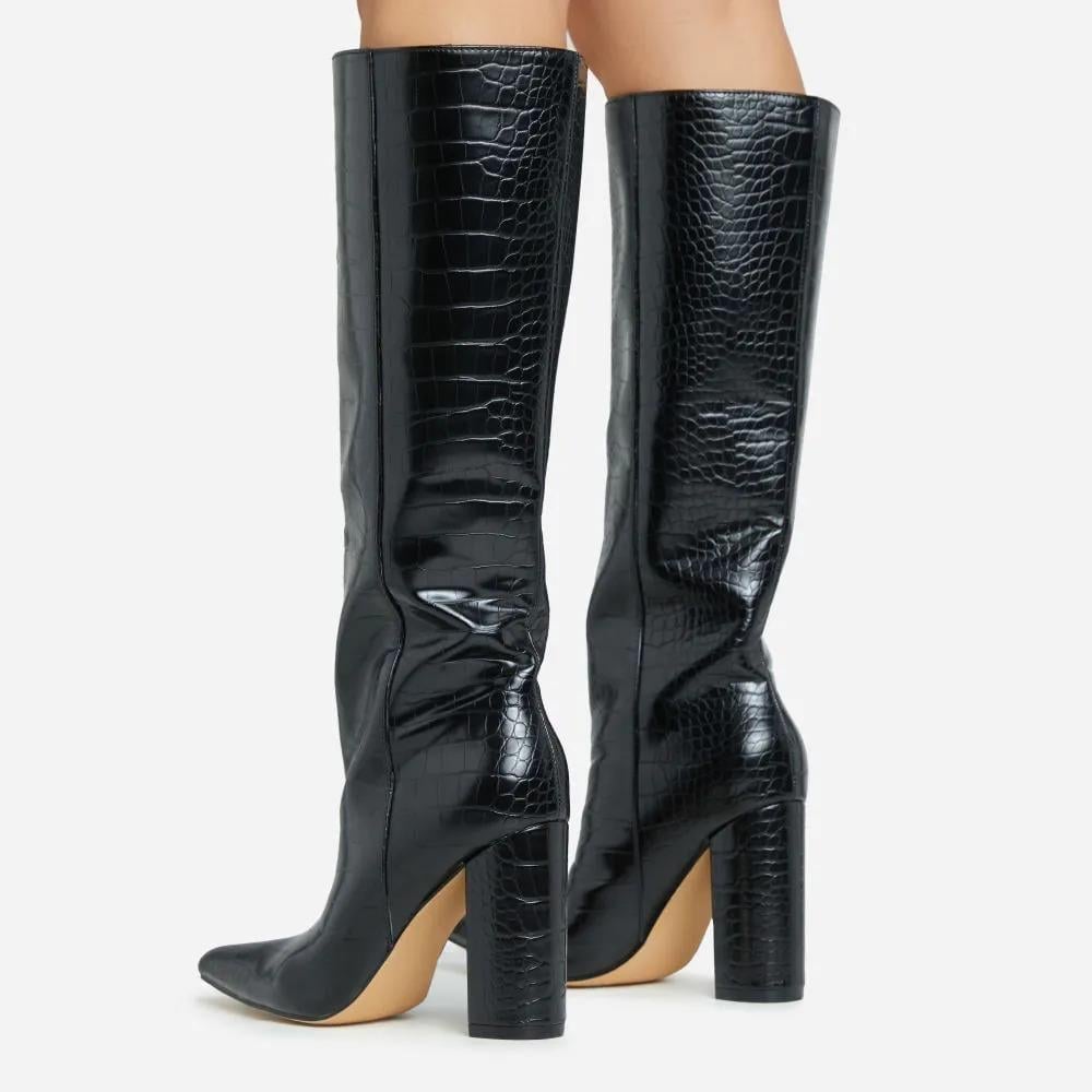 Talia Çizme Siyah - Topuklu Çizme