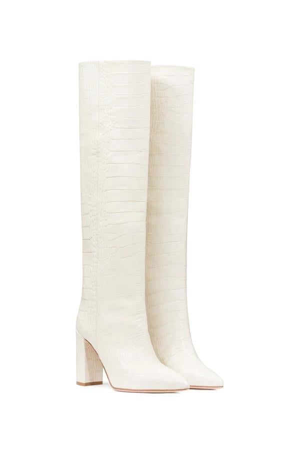 Talida Çizme Beyaz - Long Boots