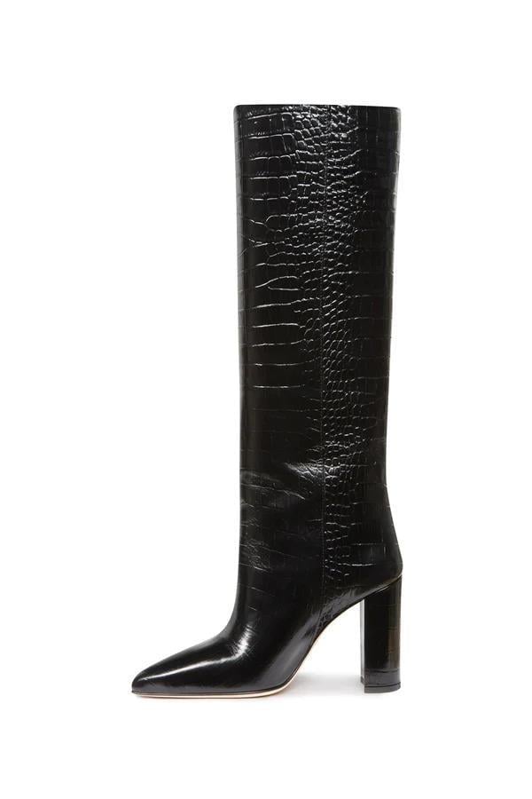 Talida Long Boot Black - Topuklu Çizme