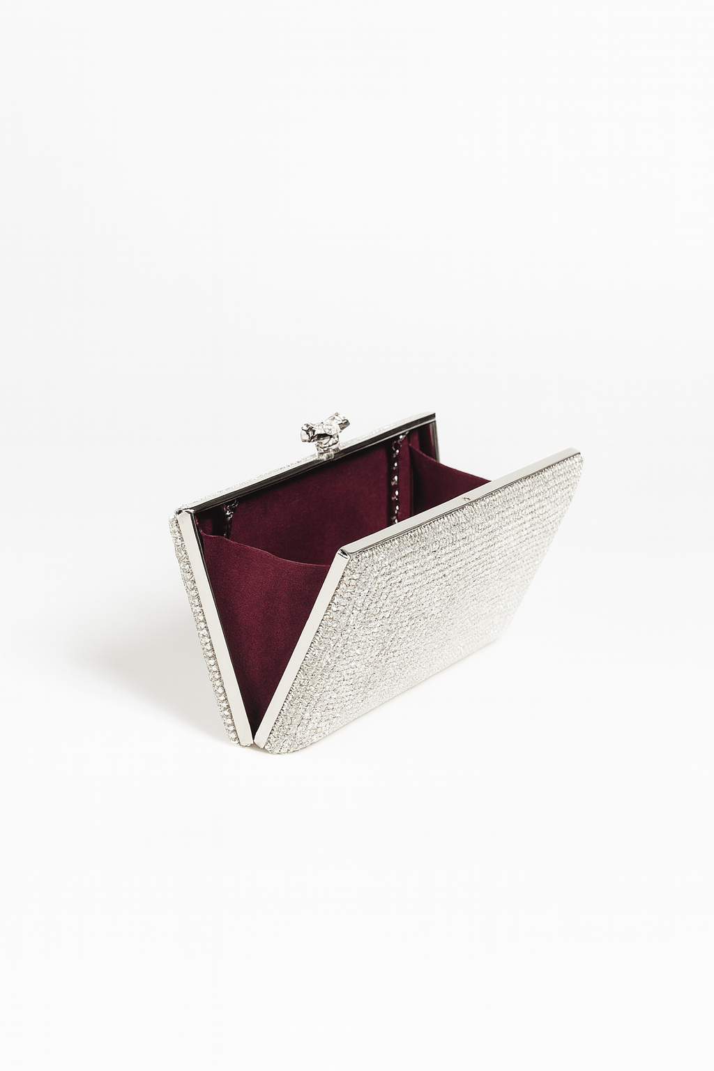 Tarrina Kristal Çanta Gümüş - 