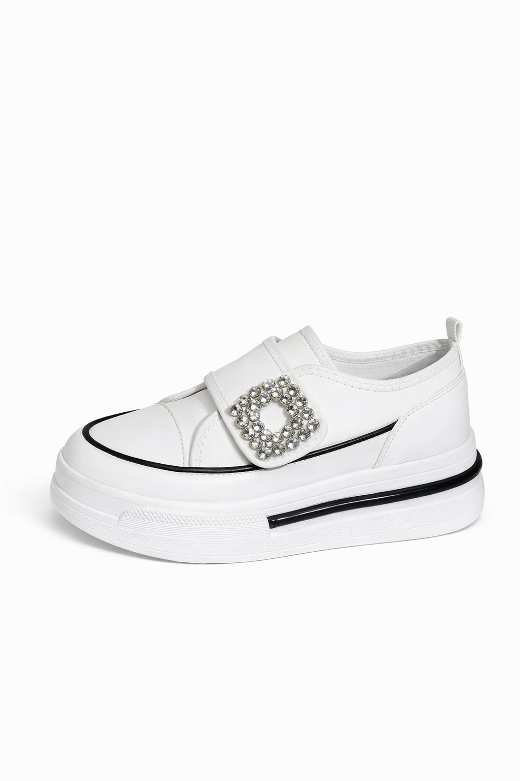 Taxim Özel Tasarım Yüksek Tabanlı Spor Ayakkabı Beyaz - Spor Ayakkabı