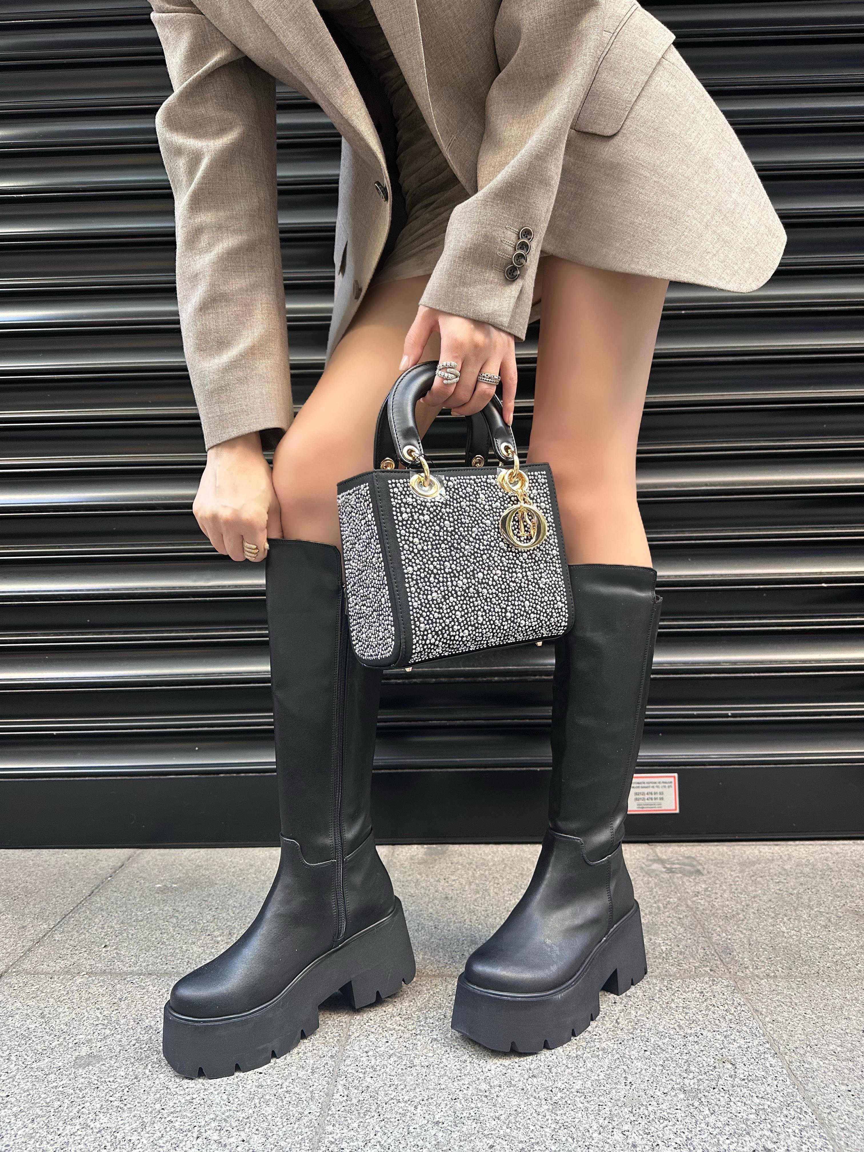 Tinya Çizme Siyah - ÇİZME