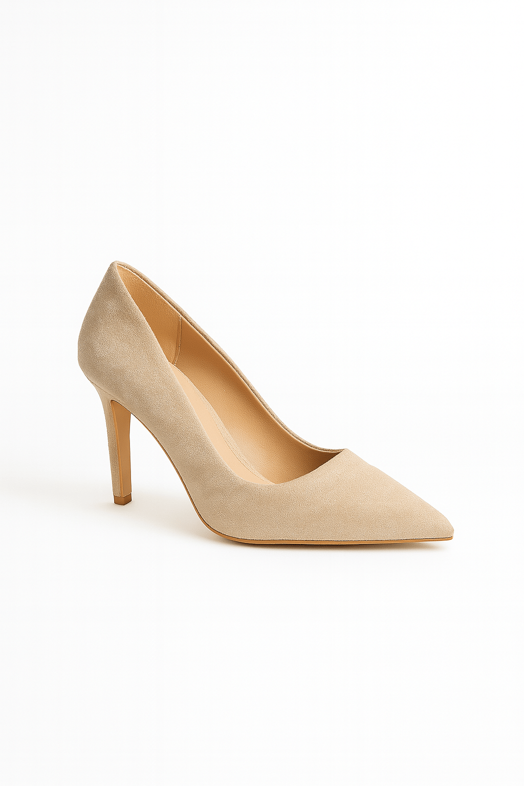 Trina Süet Stiletto Bej - Stiletto
