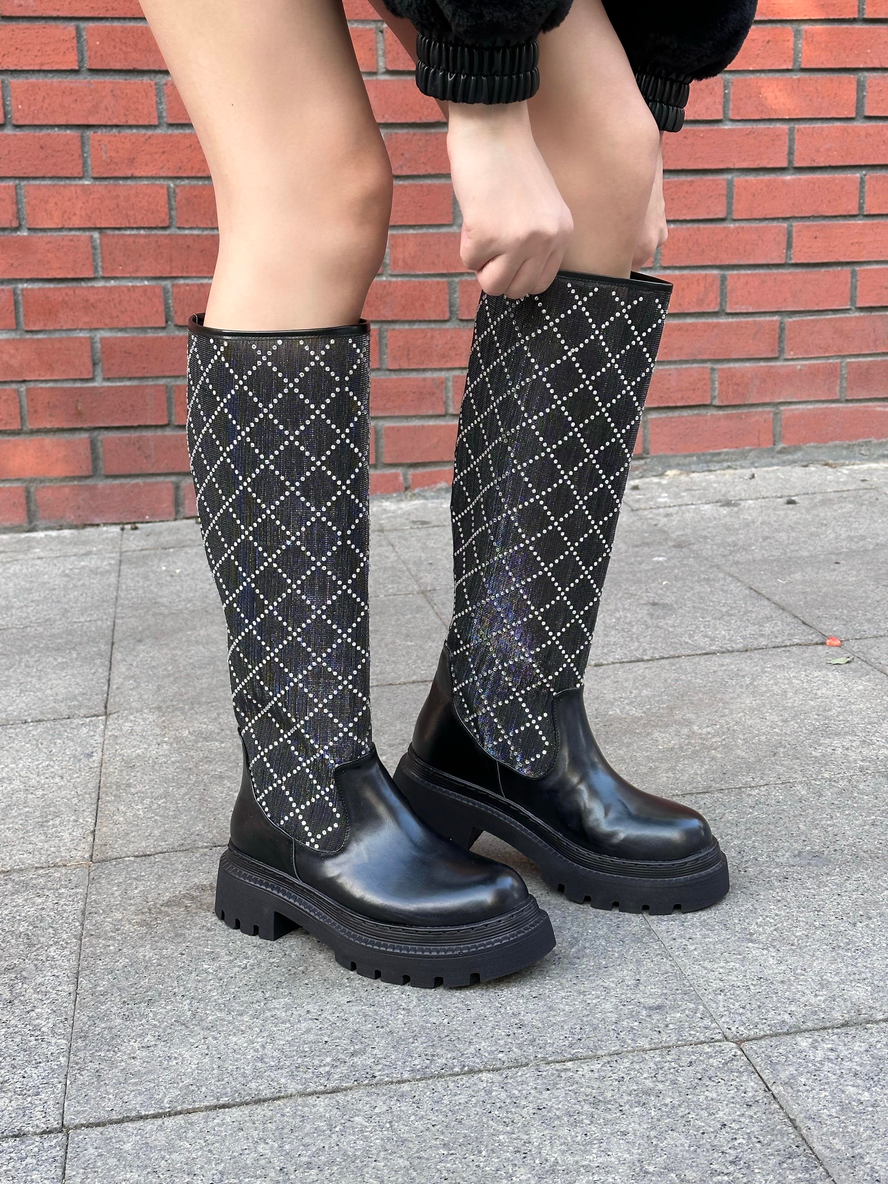 Tuana Çizme Siyah - Long Boots