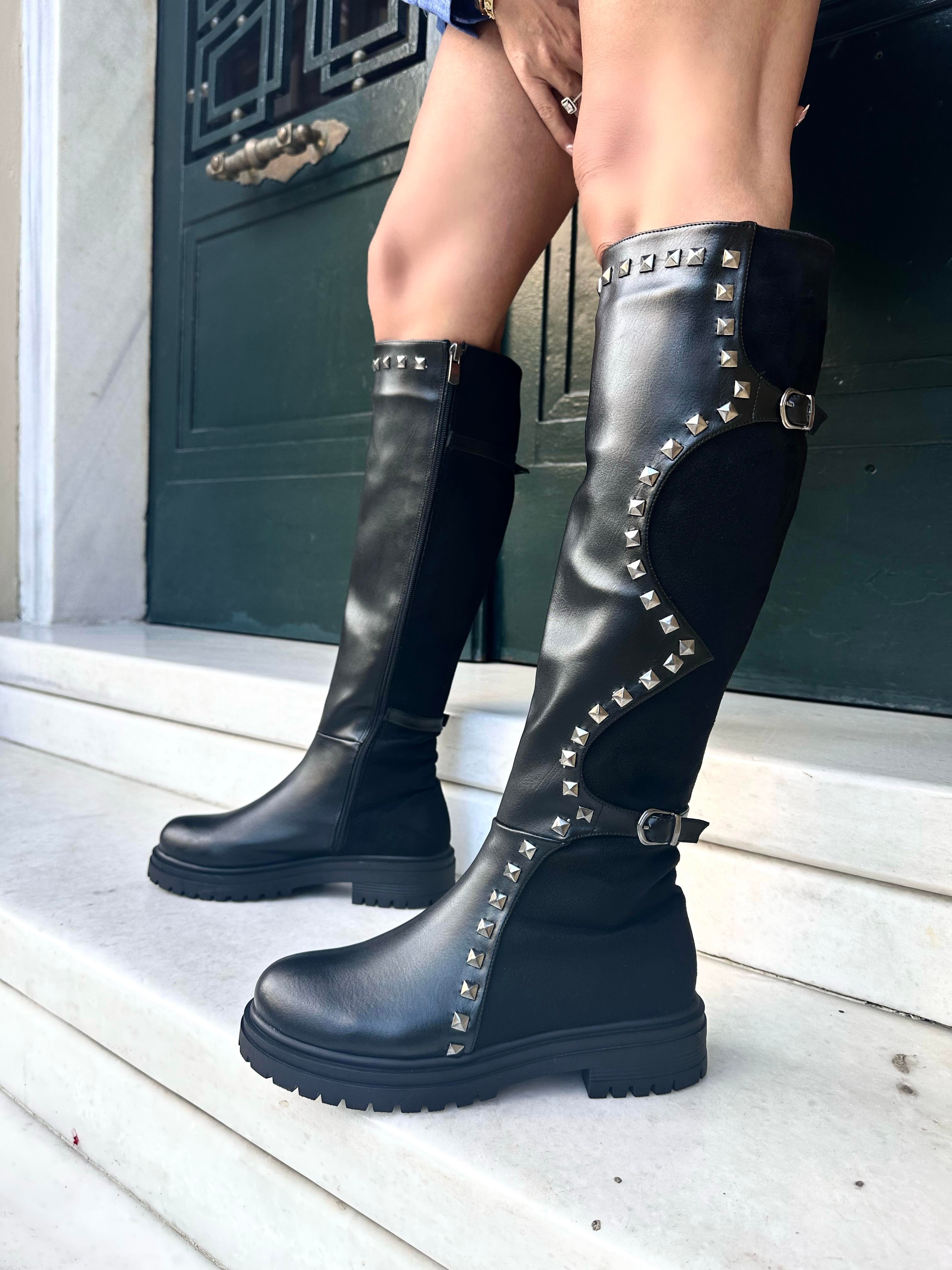 Tulip Deri Çizme Kahverengi - KADIN AYAKKABI