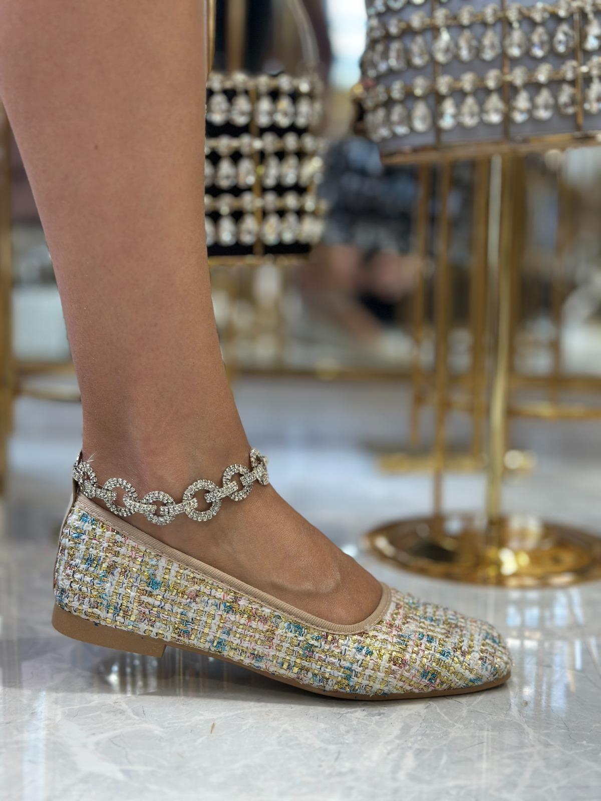 Tuny 2 Özel Tasarım Babet Bej - KADIN AYAKKABI