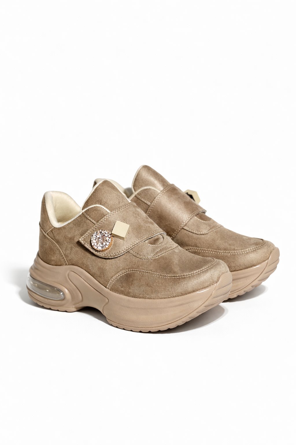 Urban Chic Süet Spor Ayakkabı Vizon - Spor Ayakkabı