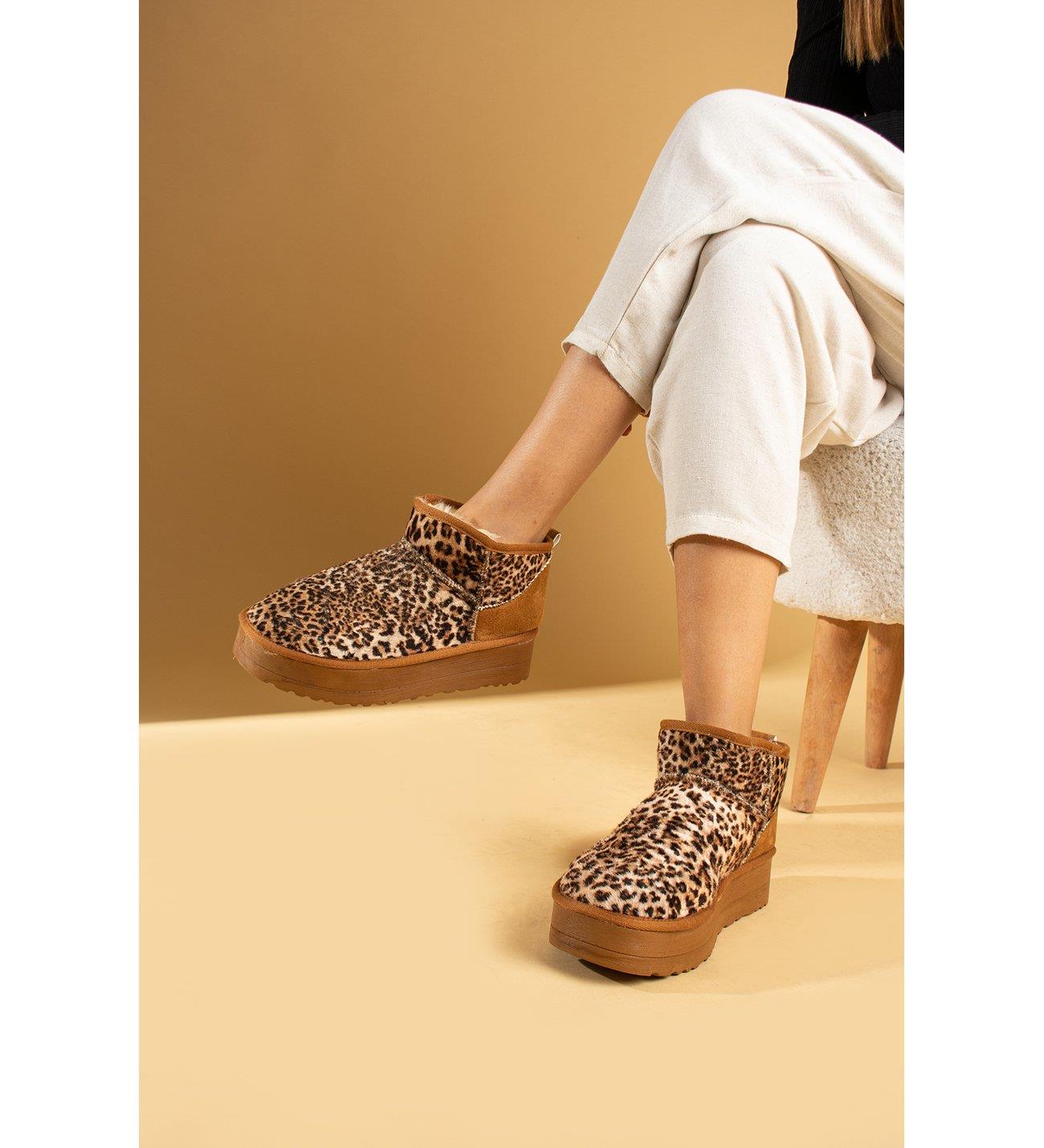 Urbay Bot Leopar - ANKLE BOOTS