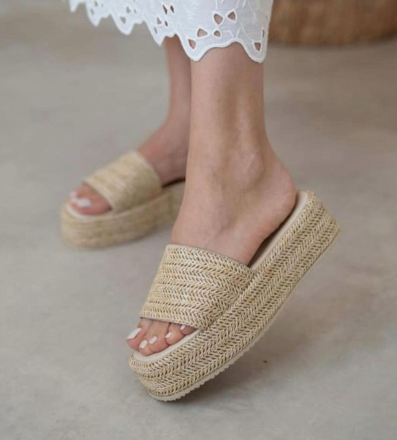 Ursula Hasır Terlik - KADIN AYAKKABI