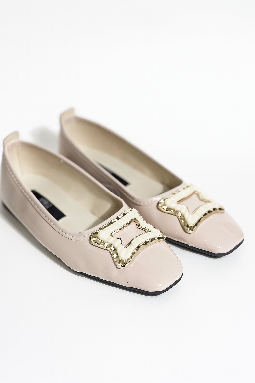 Valment Tokalı Rugan Babet Nude - WOMAN SHOES