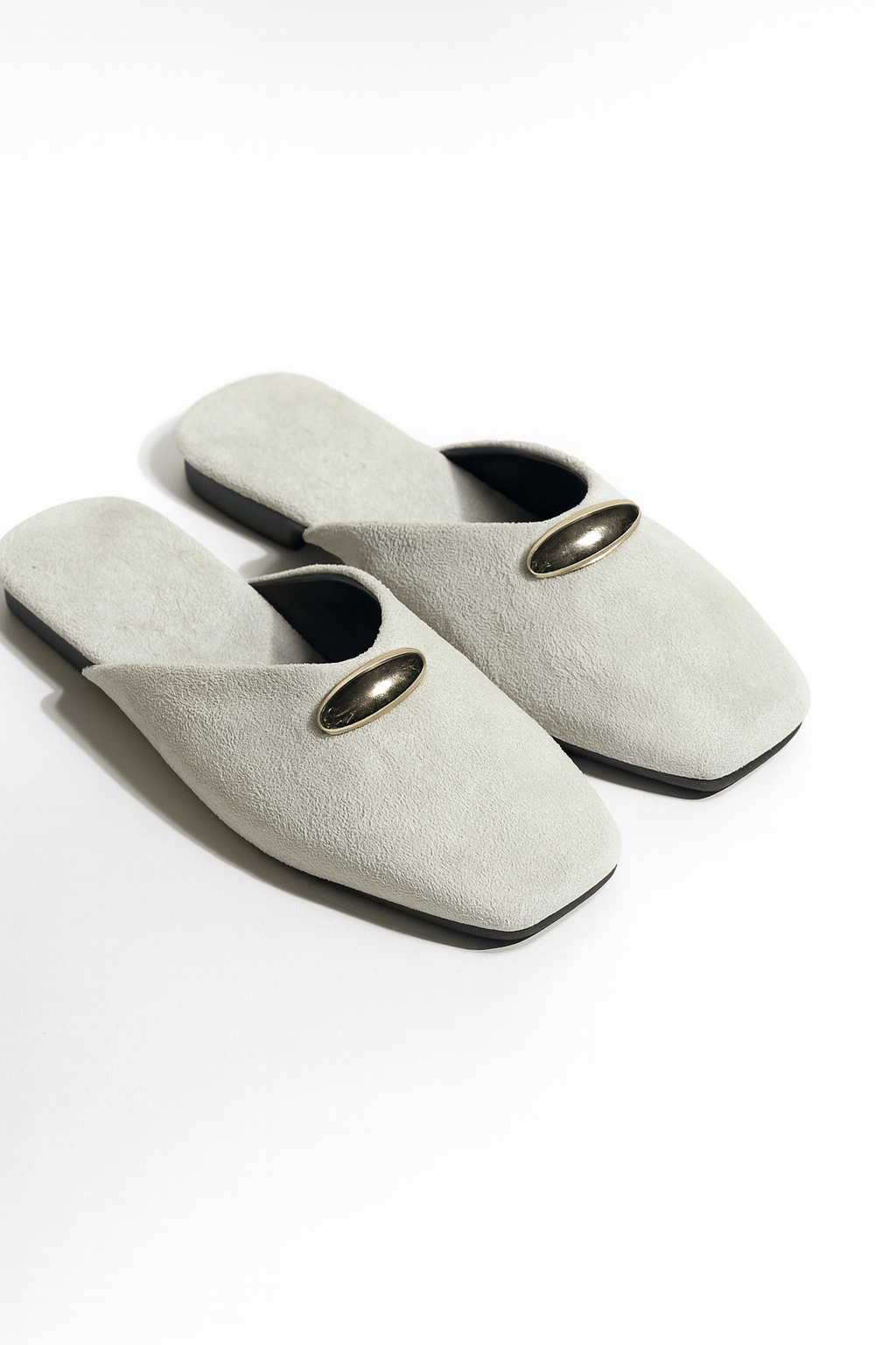 Velora Süet Terlik Bej - Kışlık Terlik