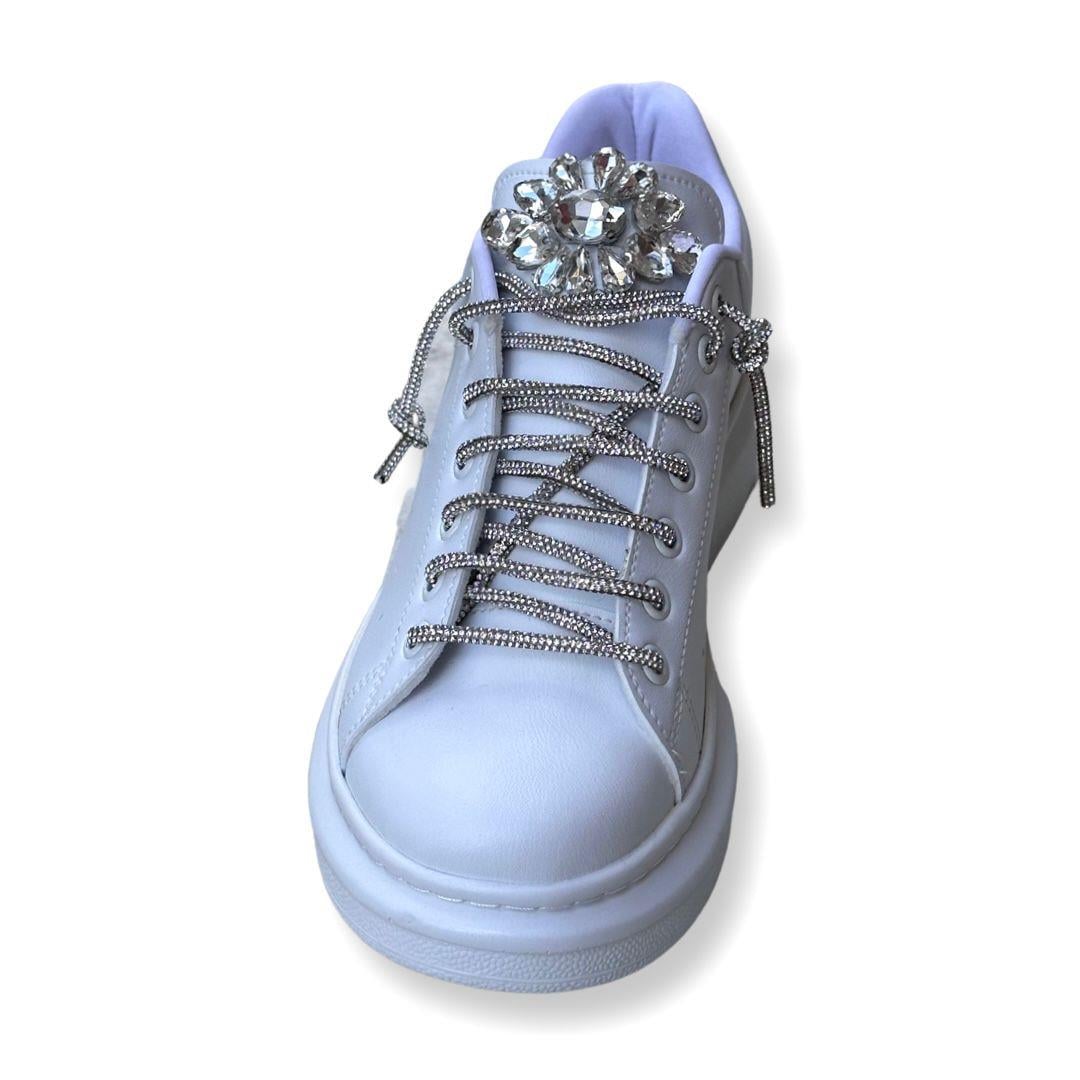 Velvet Sneaker Beyaz - KADIN AYAKKABI