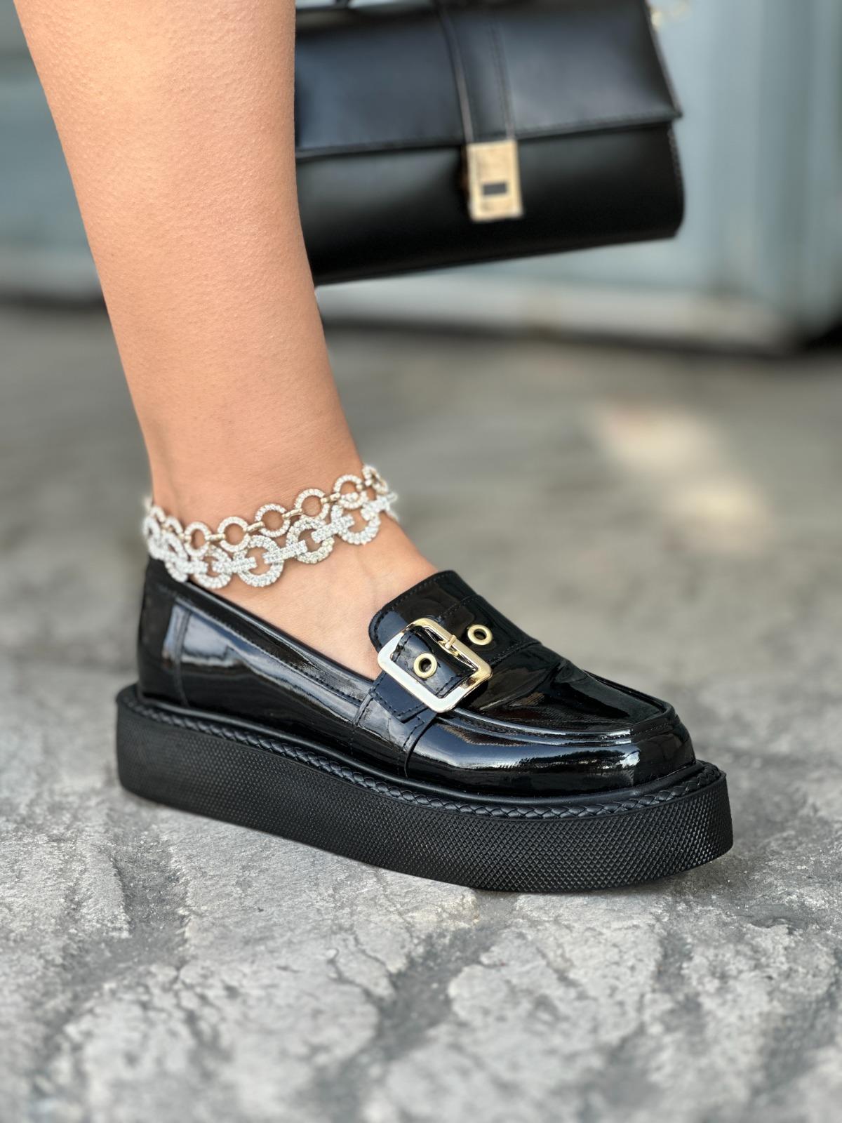 Volan Rugan Loafer Siyah - KADIN AYAKKABI