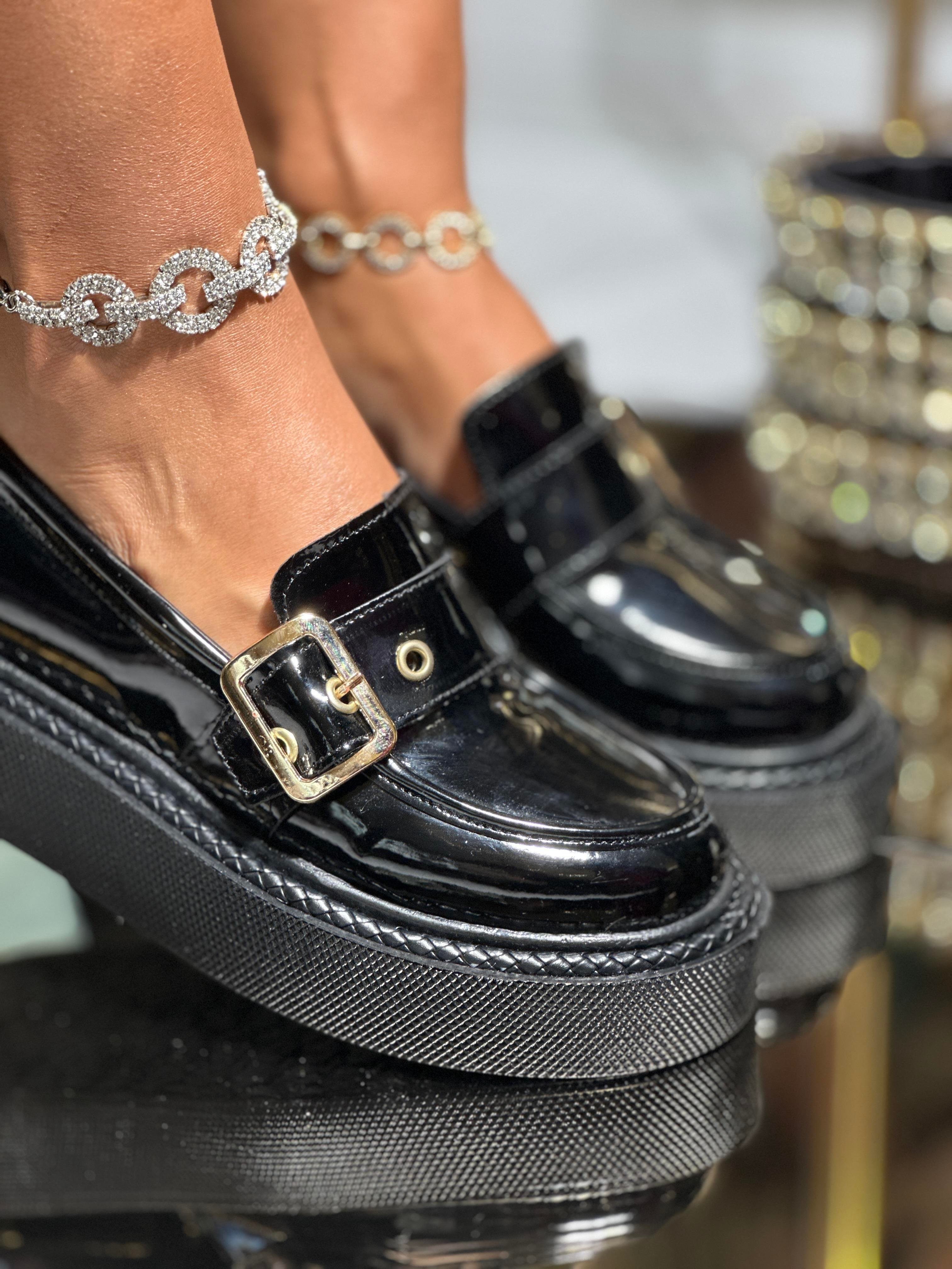Volan Rugan Loafer Siyah - KADIN AYAKKABI