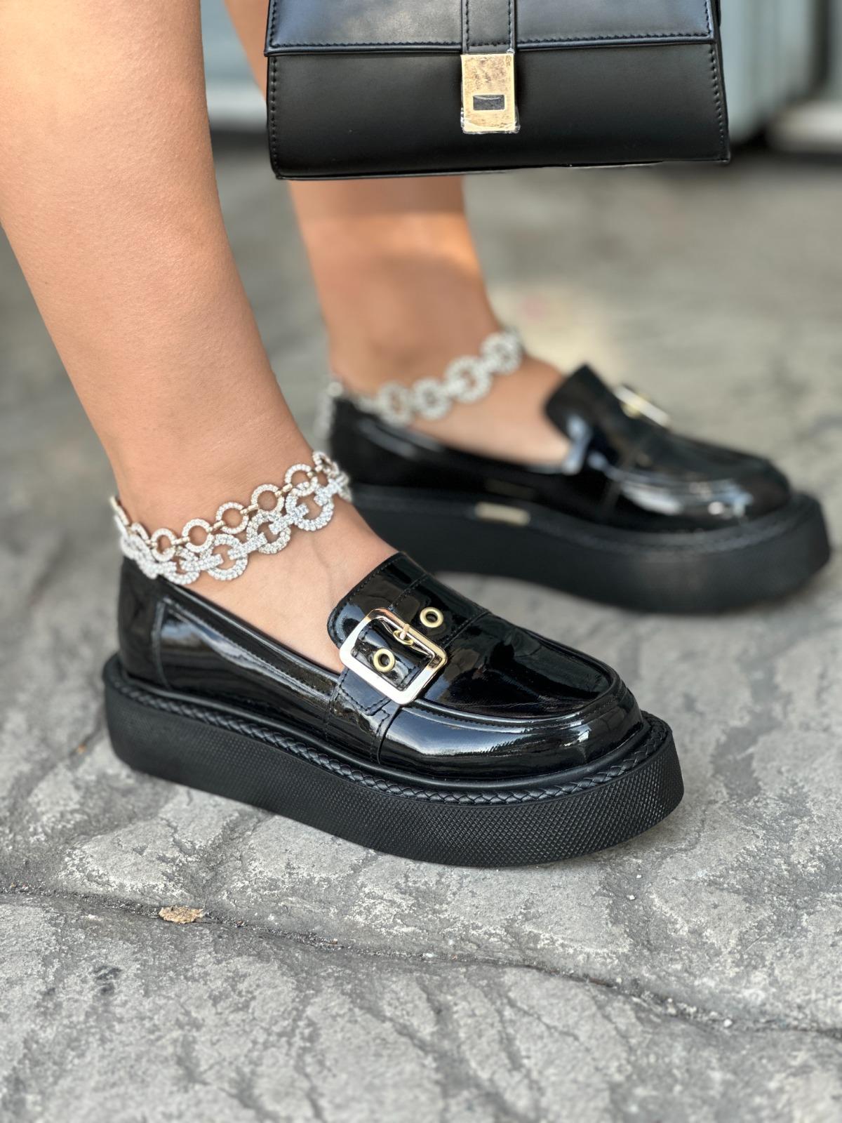 Volan Rugan Loafer Siyah - KADIN AYAKKABI