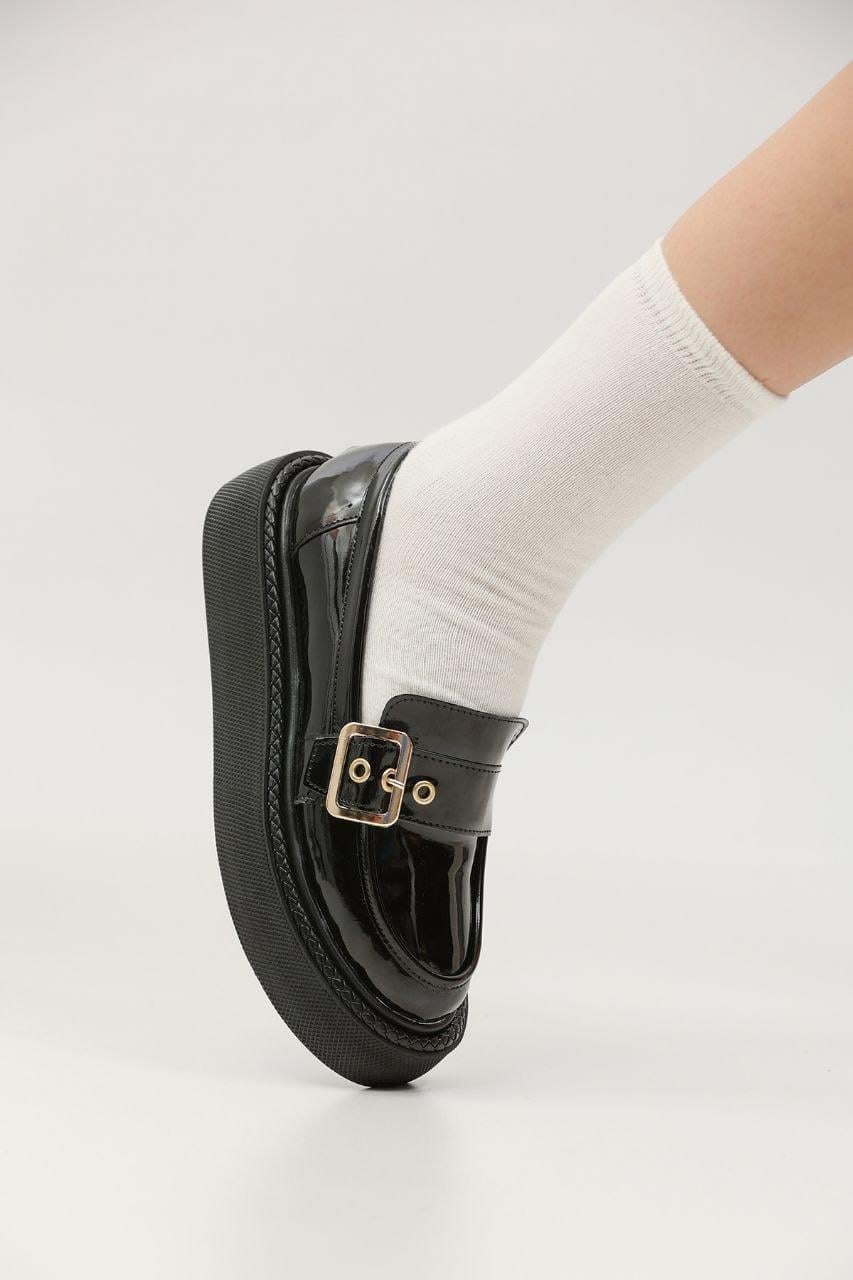 Volan Rugan Loafer Siyah - KADIN AYAKKABI