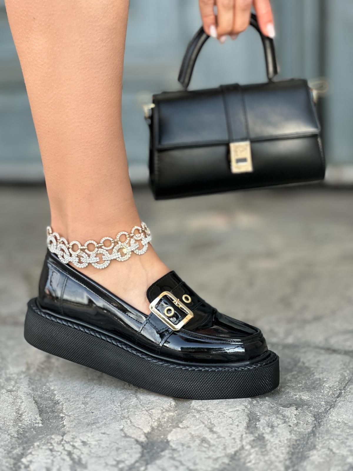 Volan Rugan Loafer Siyah - KADIN AYAKKABI