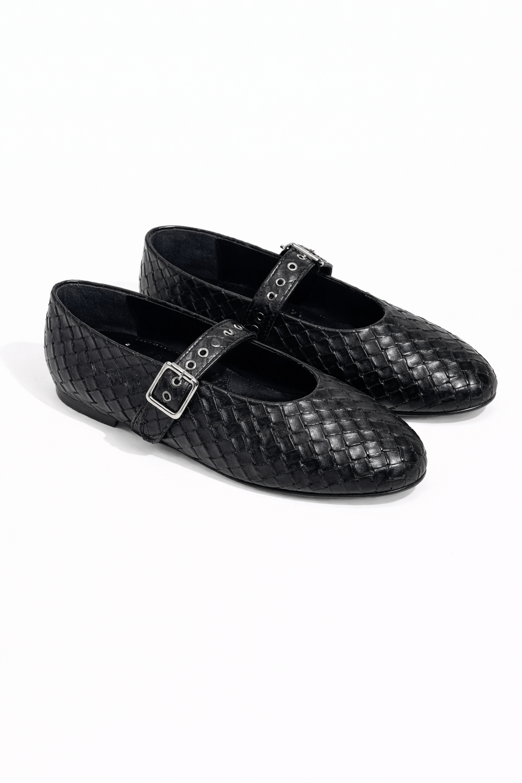 Weave Tokalı Babet Siyah - 