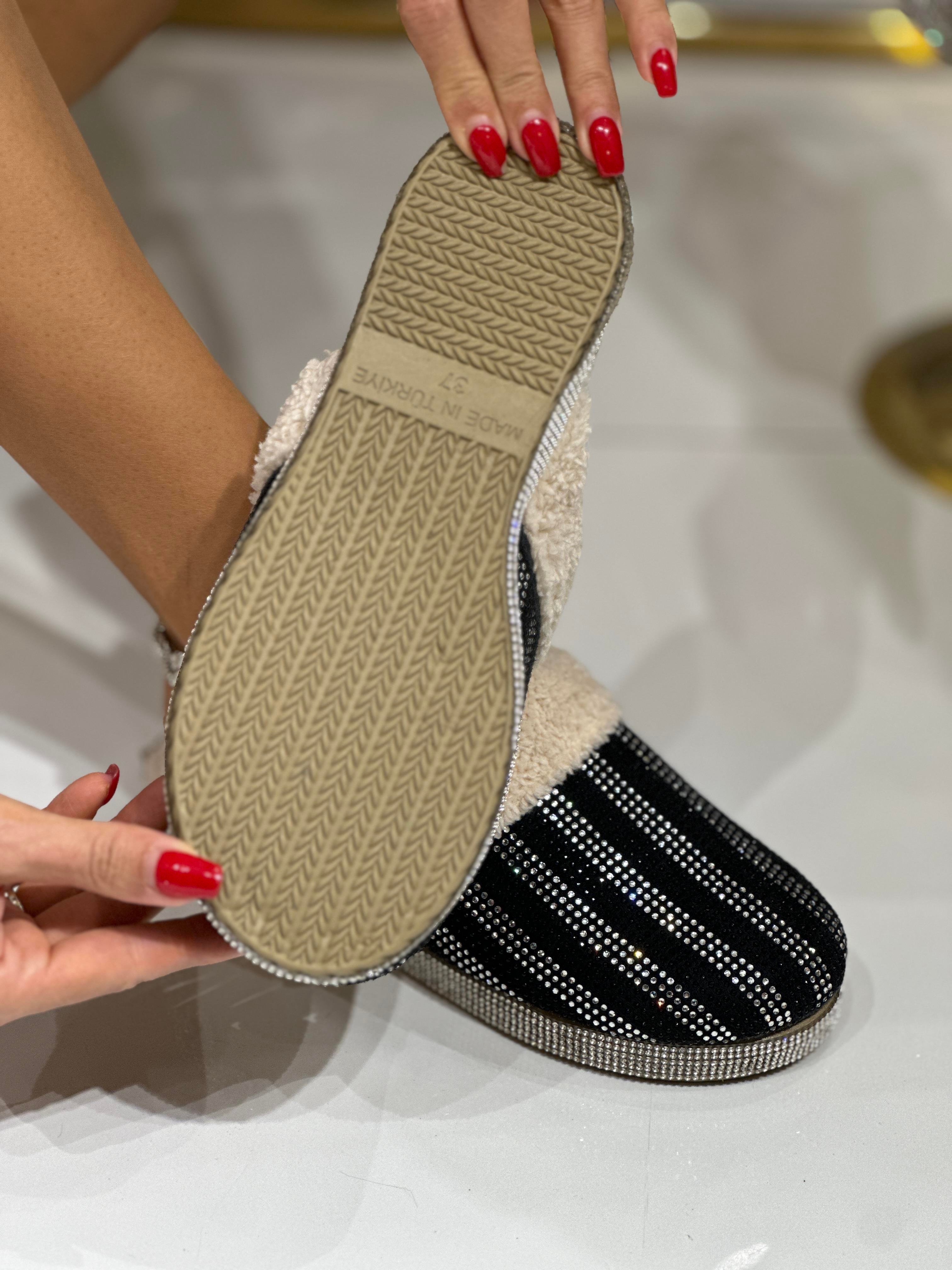 Wow 1 Terlik Siyah - WOMAN SHOES