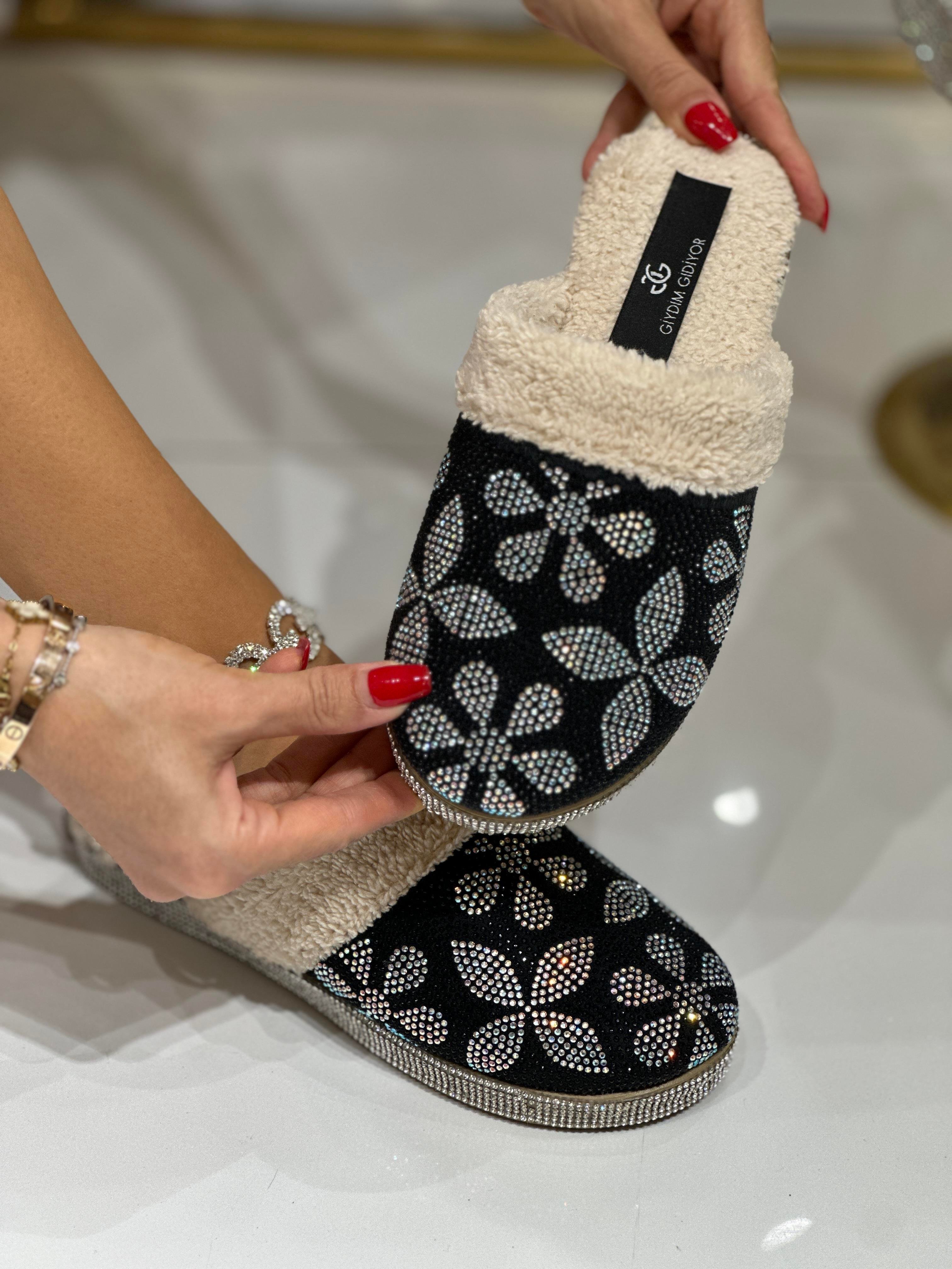 Wow 3 Terlik Siyah - WOMAN SHOES