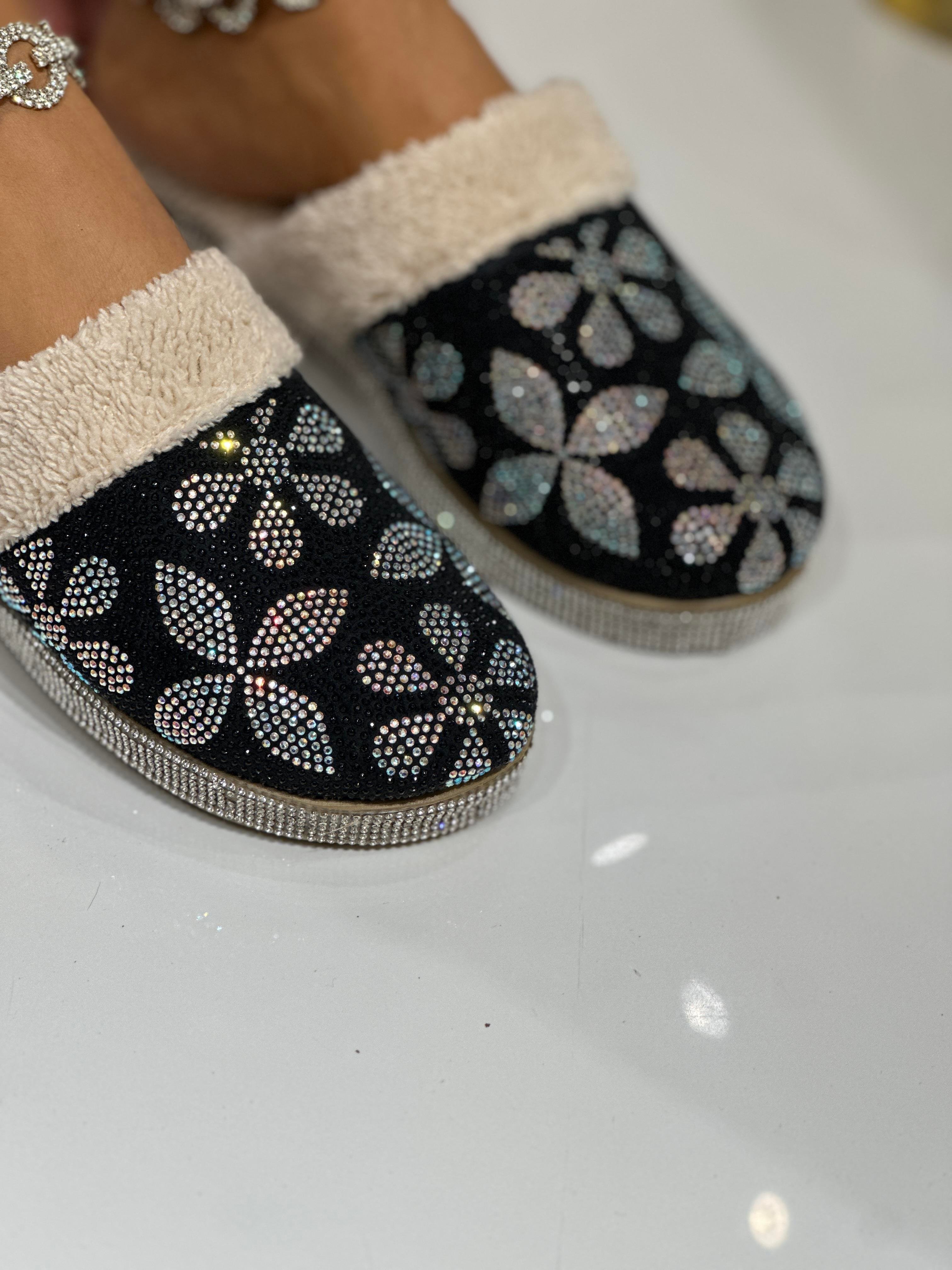 Wow 3 Terlik Siyah - WOMAN SHOES