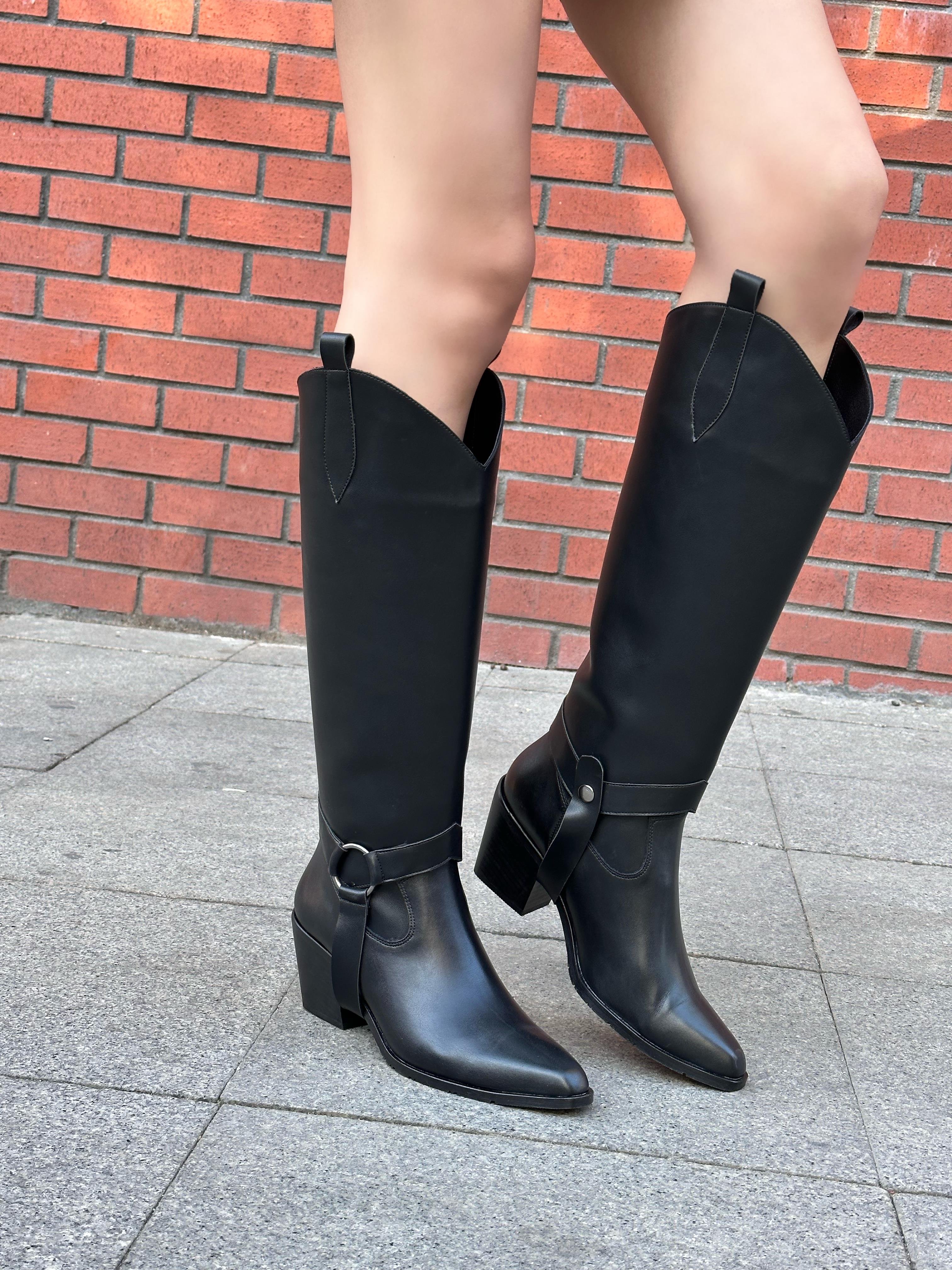 Wren Çizme Siyah - Long Boots