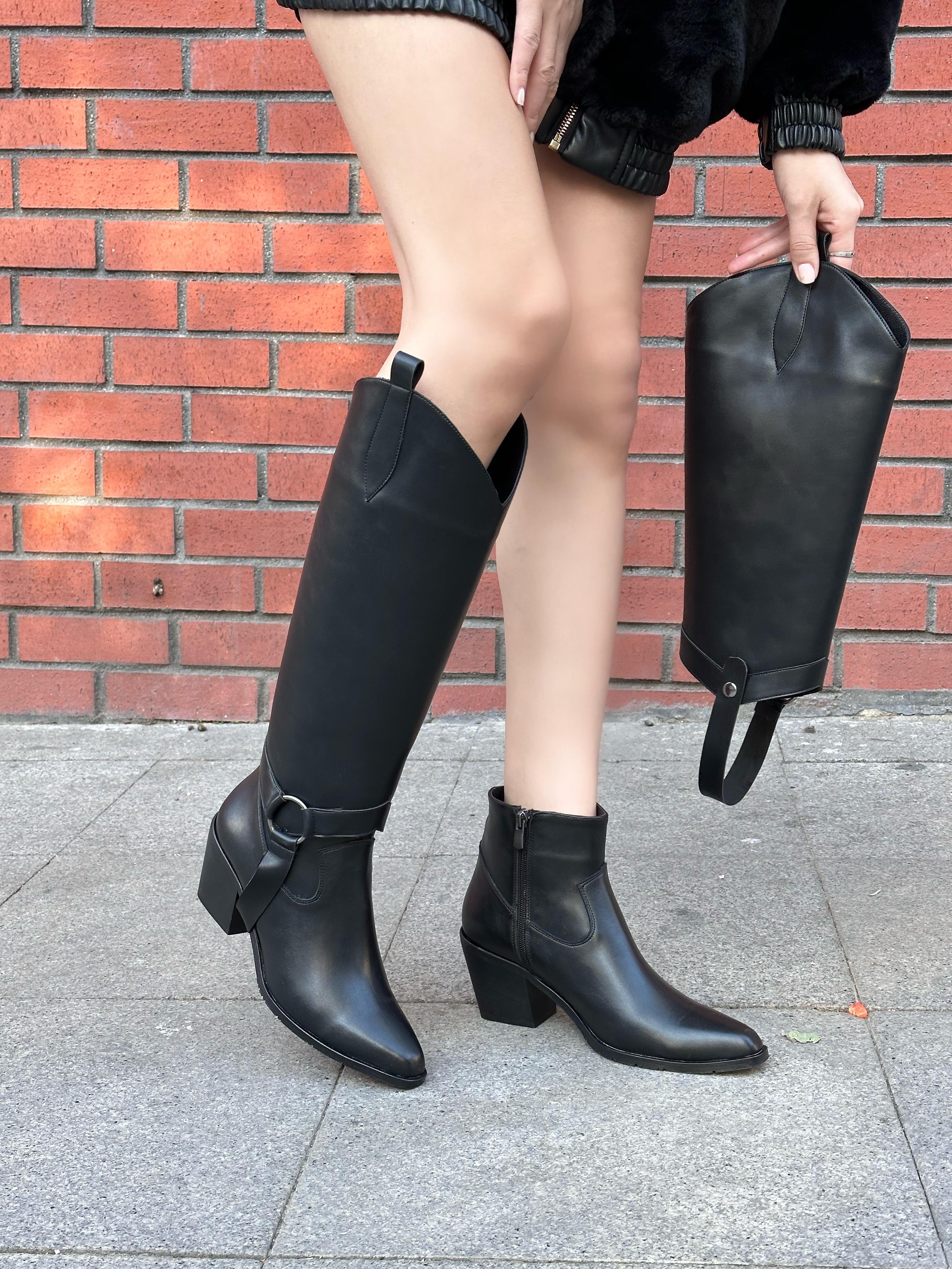 Wren Çizme Siyah - Long Boots
