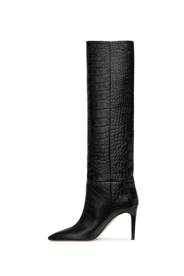 Xenia Long Boot Black - Topuklu Çizme