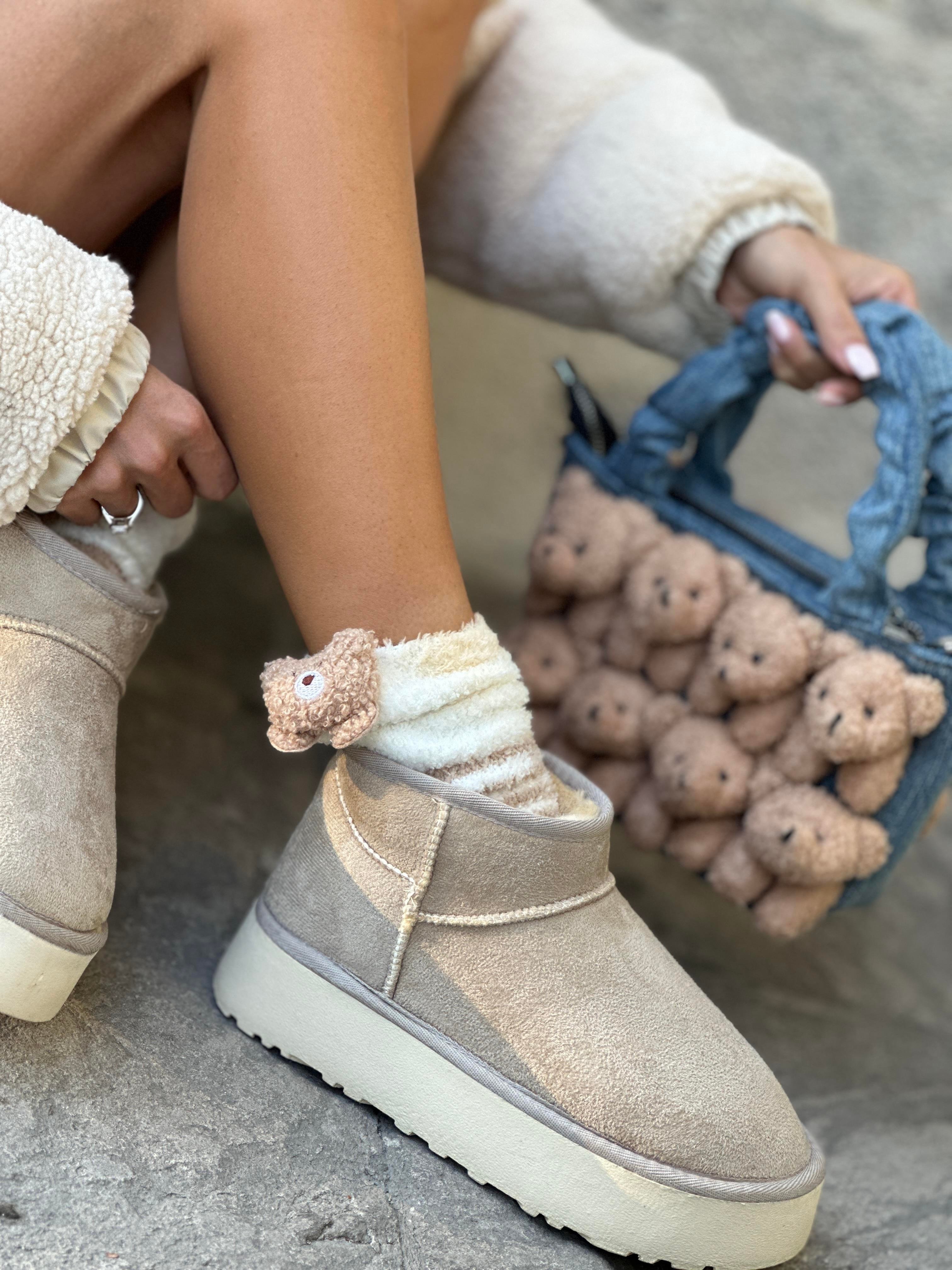 Yora Süet Bot Bej - Düz Bot