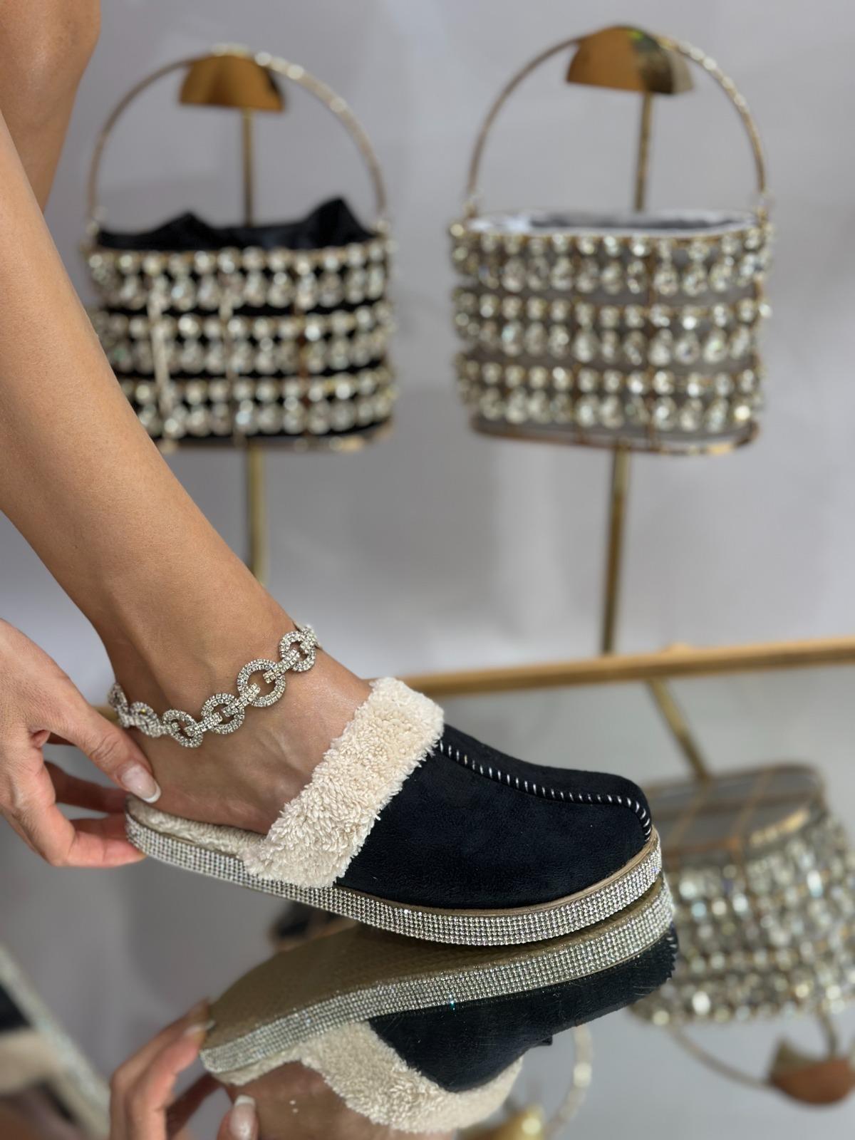 Youne Terlik Siyah - KADIN AYAKKABI