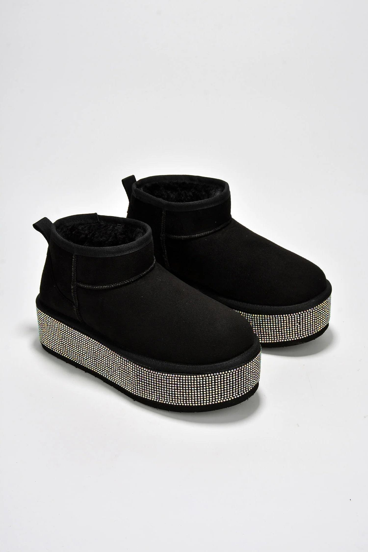 Yuya Bot Siyah - WOMAN SHOES