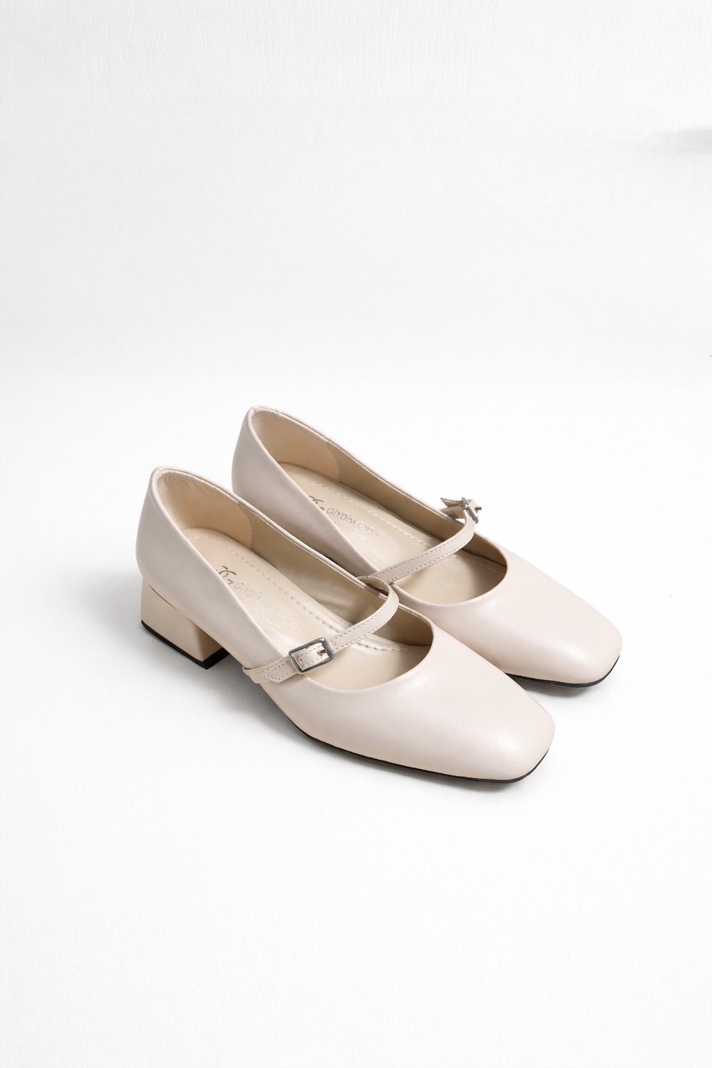 Zelda Topuklu Babet Krem - 