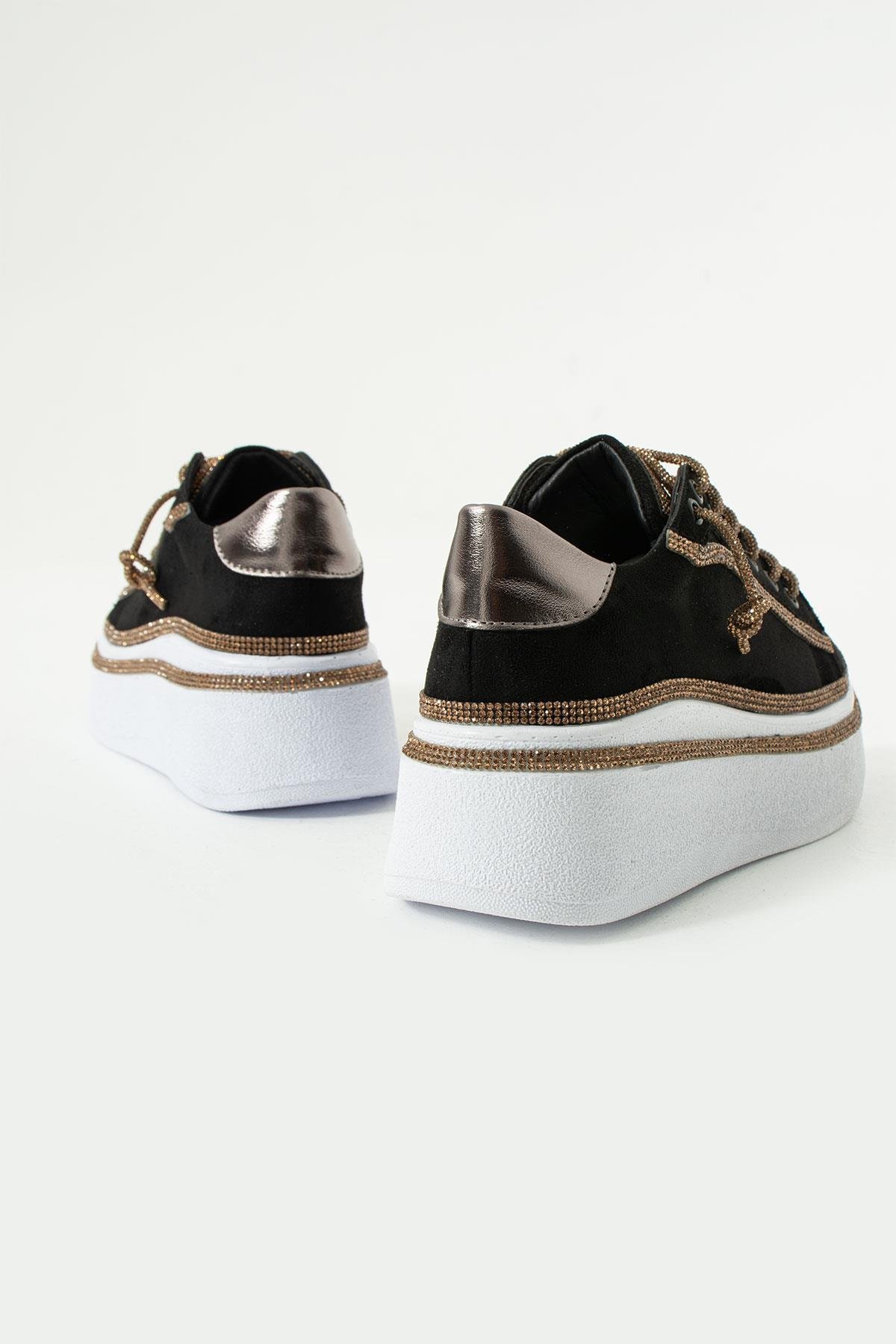 Zibu Süet Spor Ayakkabı Siyah - WOMAN SHOES