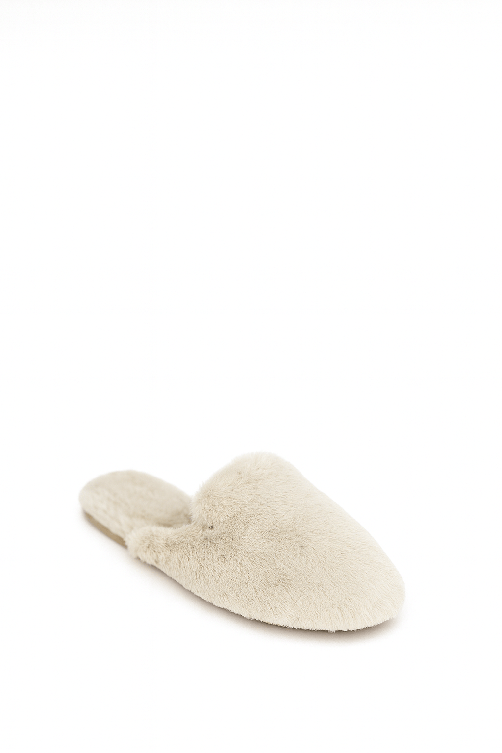 Zola Tüylü Terlik Beyaz - KADIN AYAKKABI