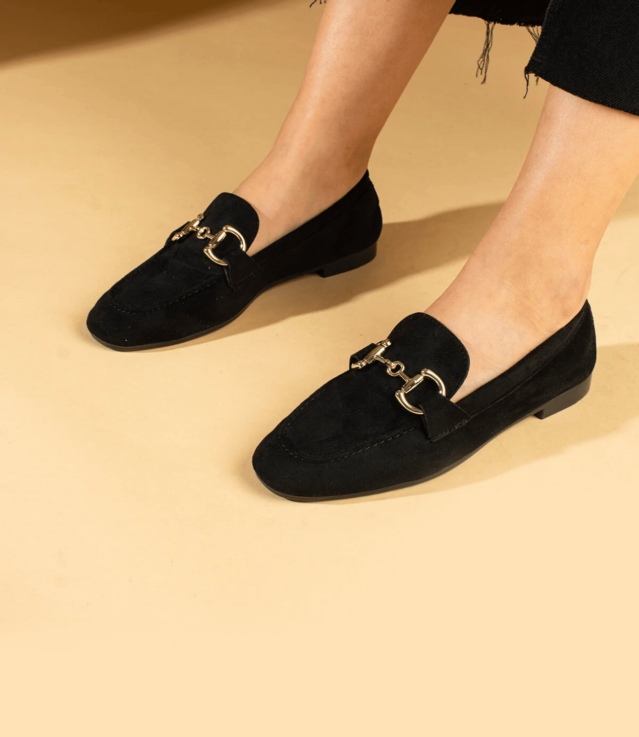 Zoran Süet Babet Siyah - WOMAN SHOES