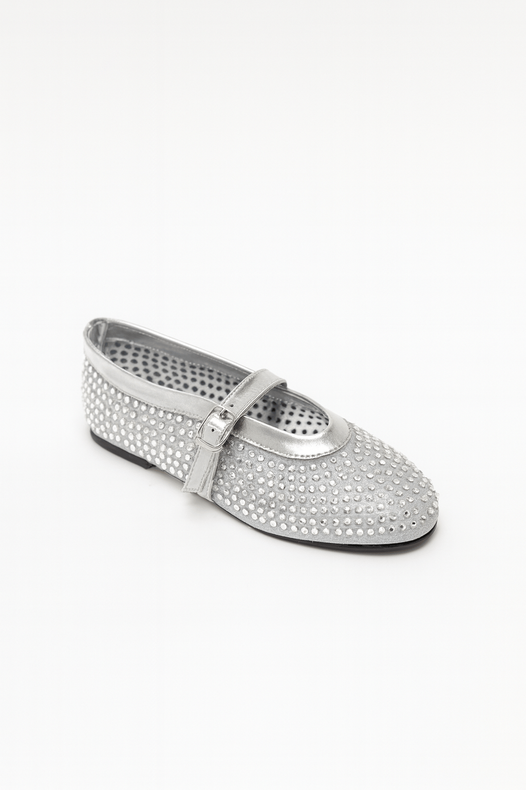 Zueya Kristal Taşlı Babet Gümüş - Babet