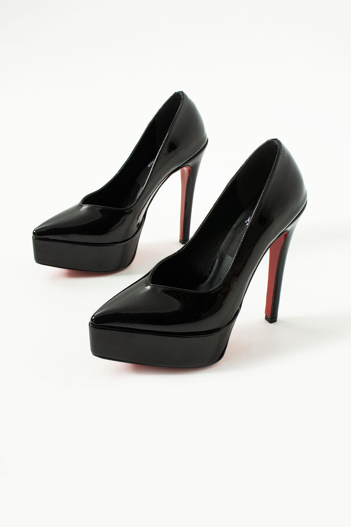 Zuly Platform Topuklu Stiletto Siyah - WOMAN SHOES