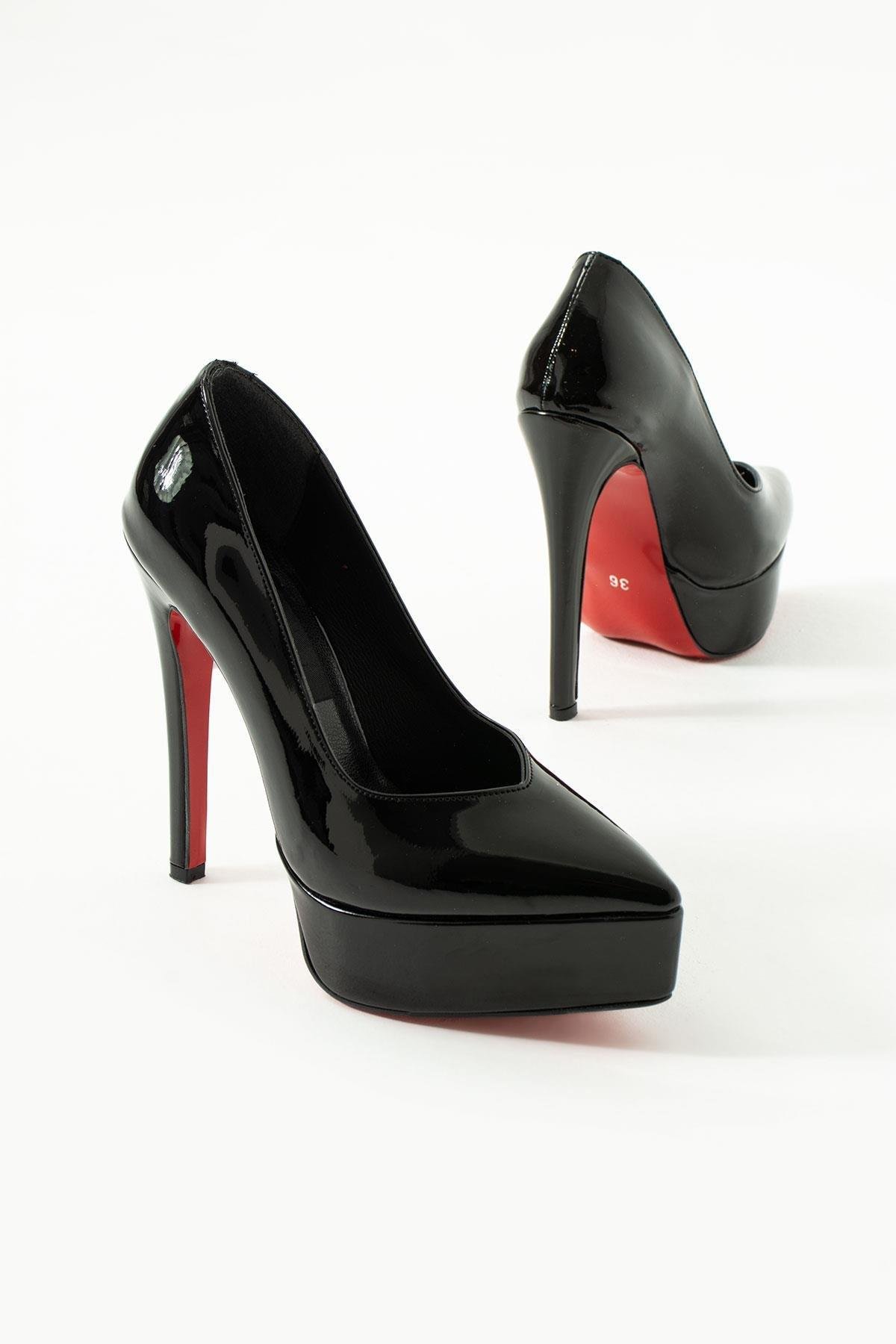 Zuly Platform Topuklu Stiletto Siyah - WOMAN SHOES