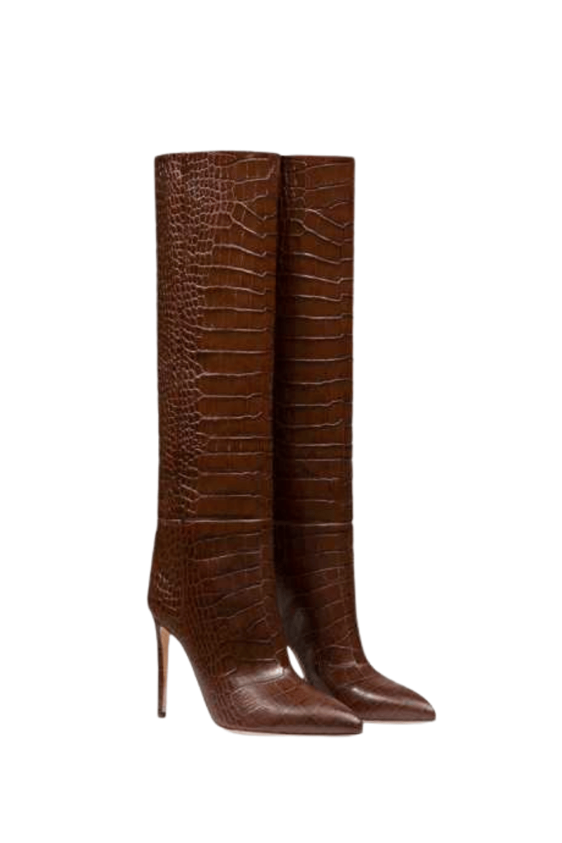 Zurey Long Boot Brown - Topuklu Çizme