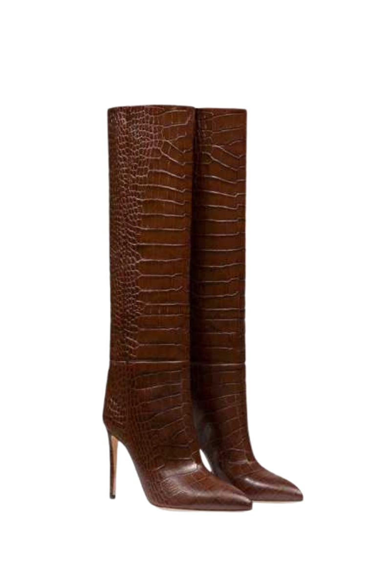 Zurey Long Boot Brown - Topuklu Çizme