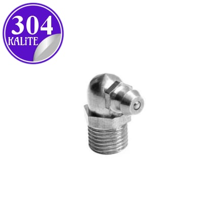 PASLANMAZ ÇELİK 304 KALİTE 90° GRESÖRLÜK