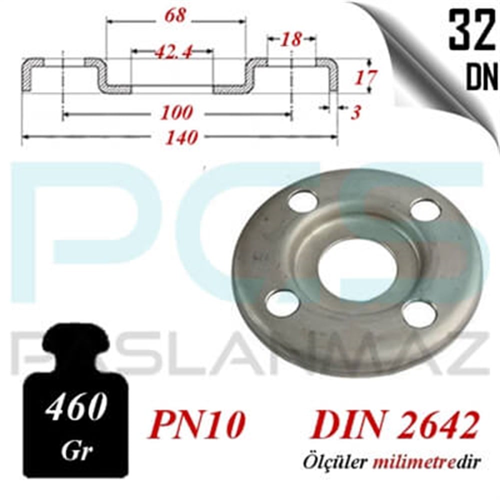 PASLANMAZ ÇELİK 304 KALİTE BASKILI FLANŞ